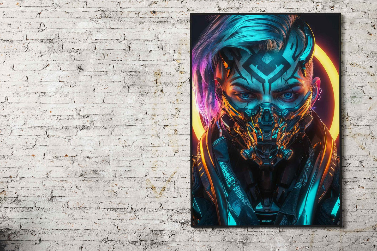 NEON NINJA Asian Style Poster | Wall Art for H ome & Office | High-Quality Print - High-Quality Visual Display