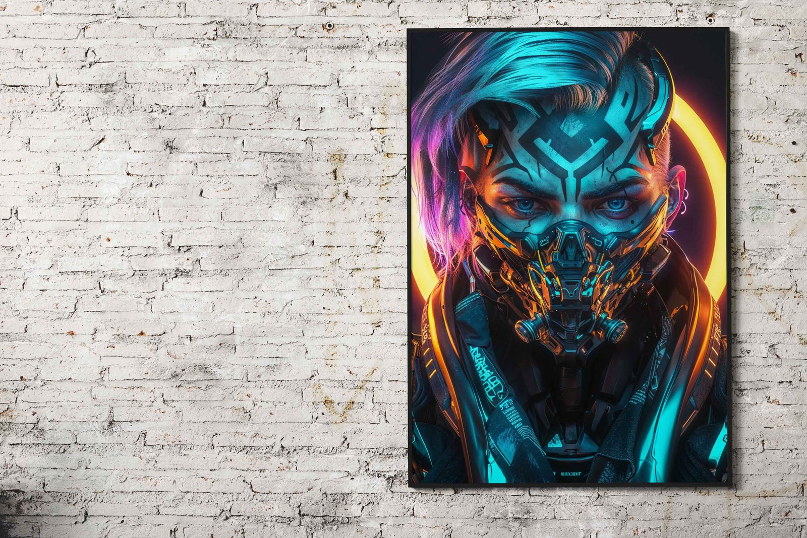 NEON NINJA Asian Style Poster | Wall Art for H ome & Office | High-Quality Print - High-Quality Visual Display