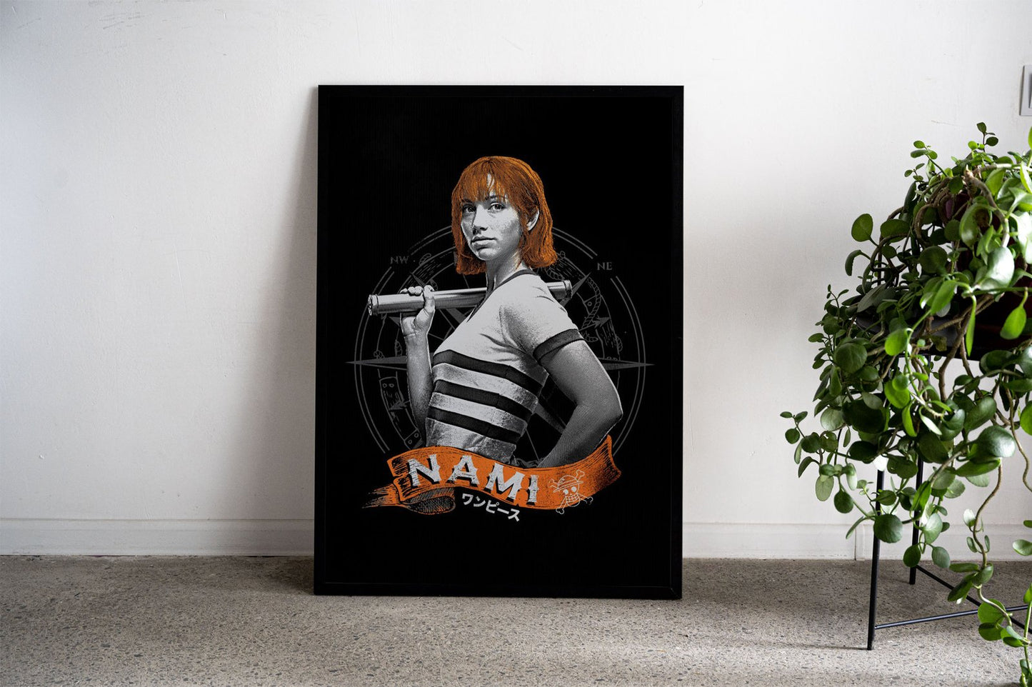 Nami Minimal Skull Asian Style Poster | Wall Ar t for Home & Office | High-Quality Print - High-Quality Visual Display