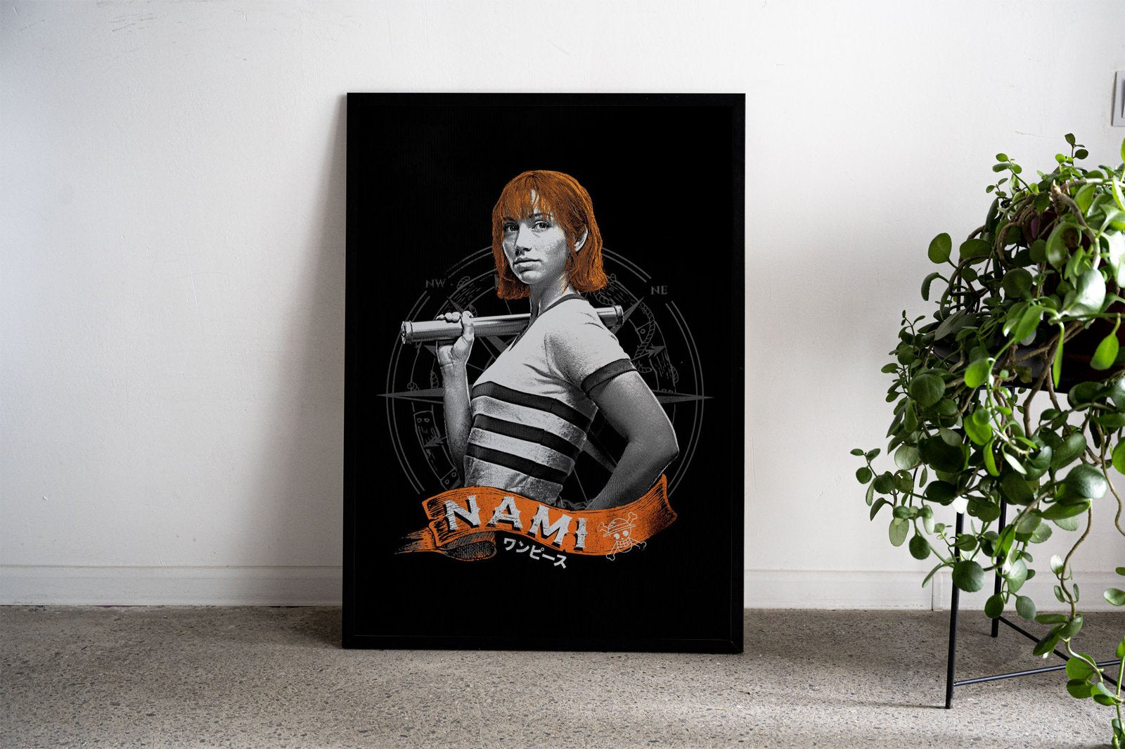 Nami Minimal Skull Asian Style Poster | Wall Ar t for Home & Office | High-Quality Print - High-Quality Visual Display