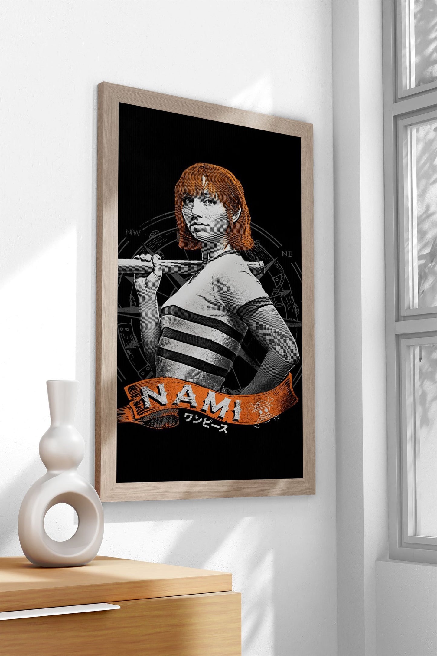 Nami Minimal Skull Asian Style Poster | Wall Ar t for Home & Office | High-Quality Print - High-Quality Visual Display