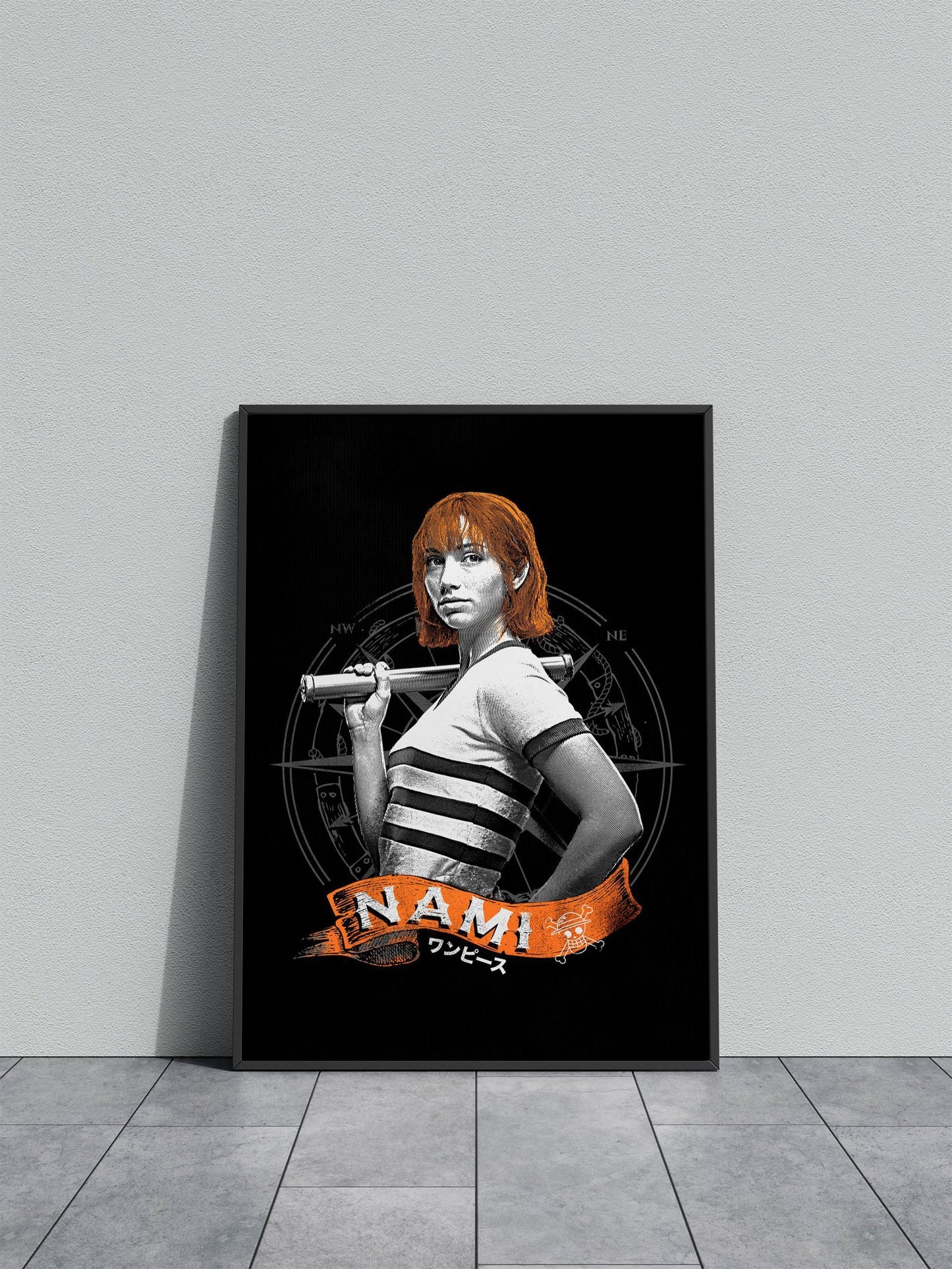 Nami Minimal Skull Asian Style Poster | Wall Ar t for Home & Office | High-Quality Print - High-Quality Visual Display