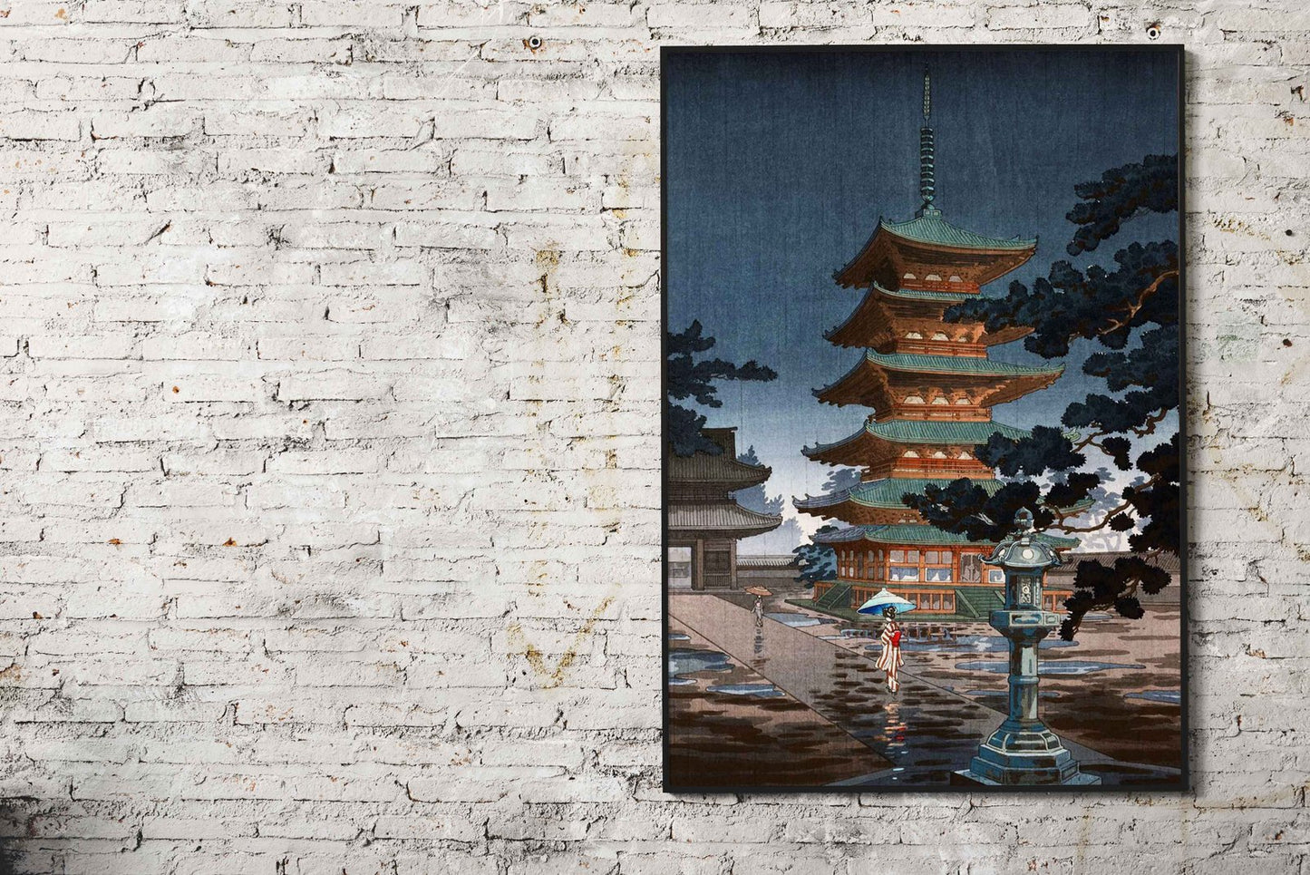Nara Horyuji Temple Asian Style Poster | Wall  Art for Home & Office | High-Quality Print