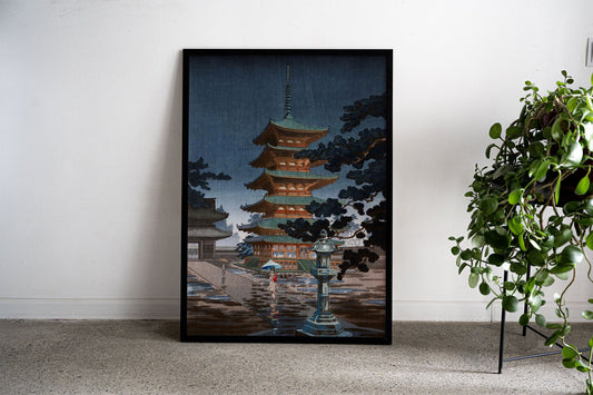 Nara Horyuji Temple Asian Style Poster | Wall  Art for Home & Office | High-Quality Print - High-Quality Visual Display