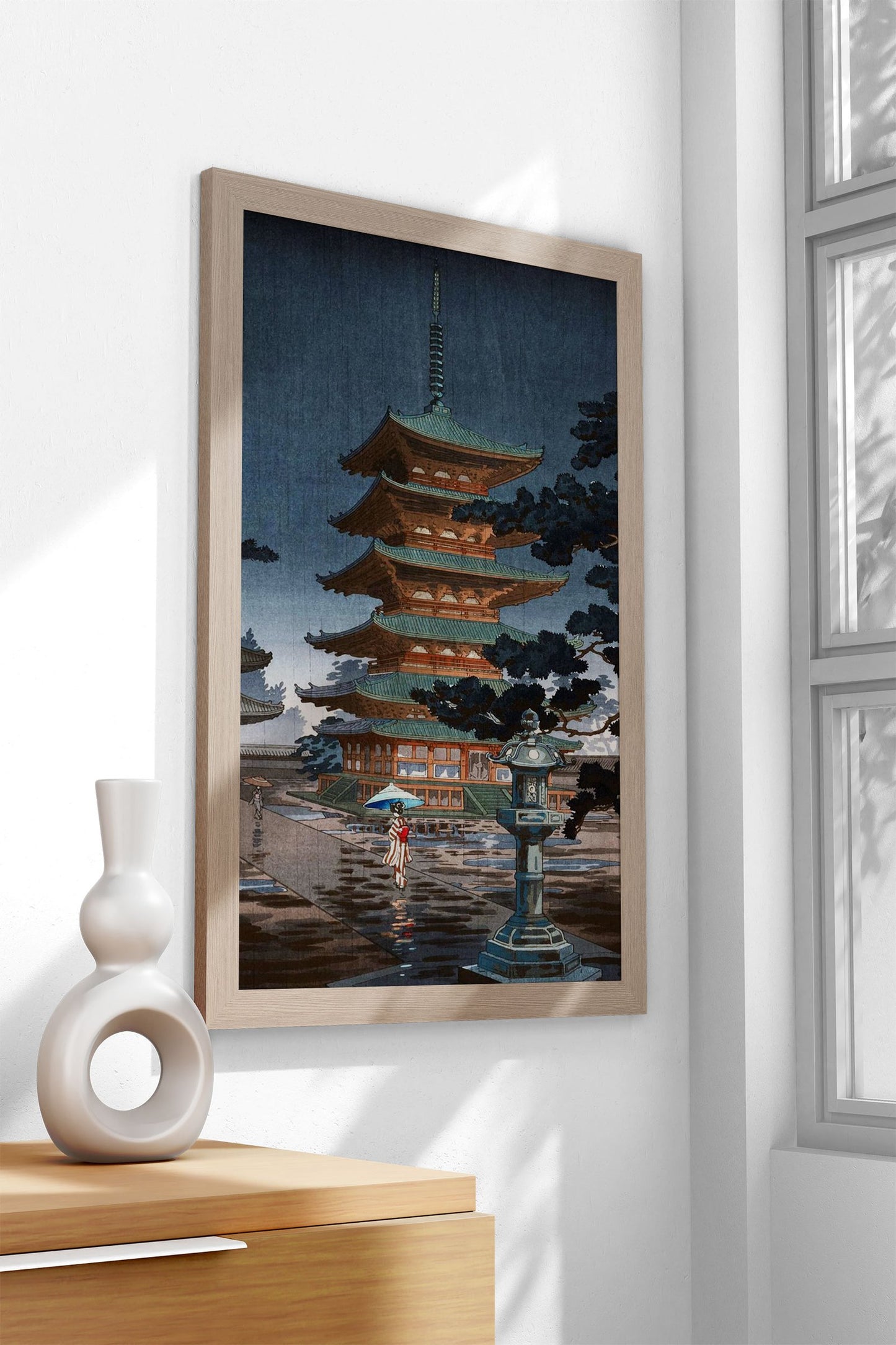 Nara Horyuji Temple Asian Style Poster | Wall  Art for Home & Office | High-Quality Print