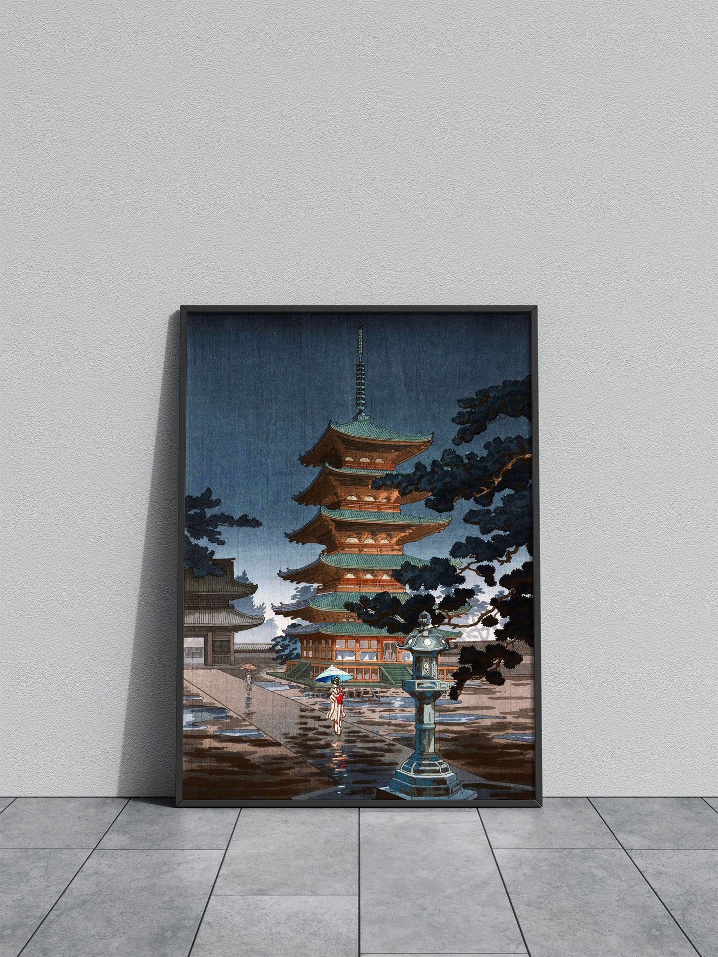 Nara Horyuji Temple Asian Style Poster | Wall  Art for Home & Office | High-Quality Print