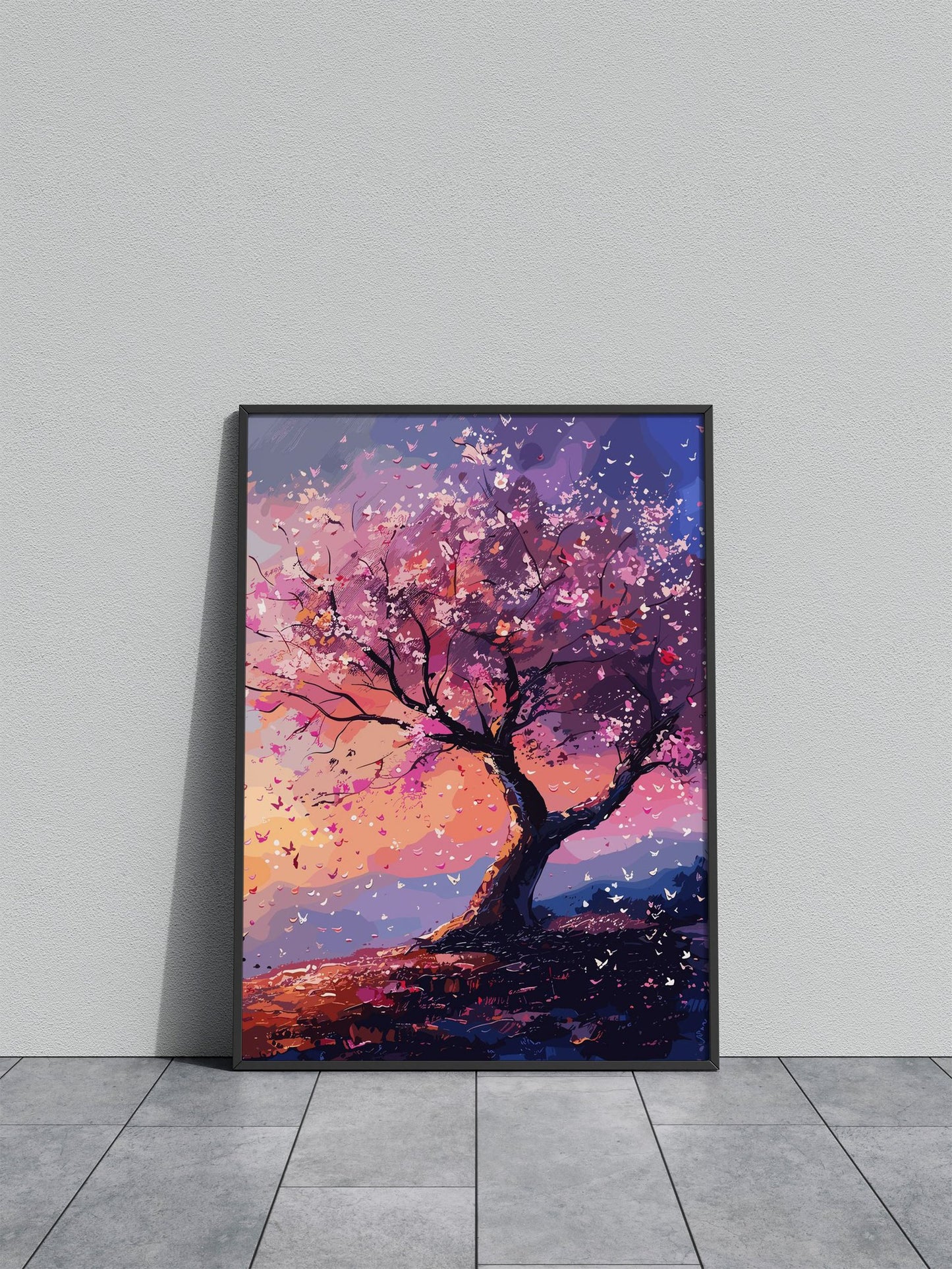 Natural Japan Tree Asian Style Poster | Wall A rt for Home & Office | High-Quality Print - High-Quality Visual Display