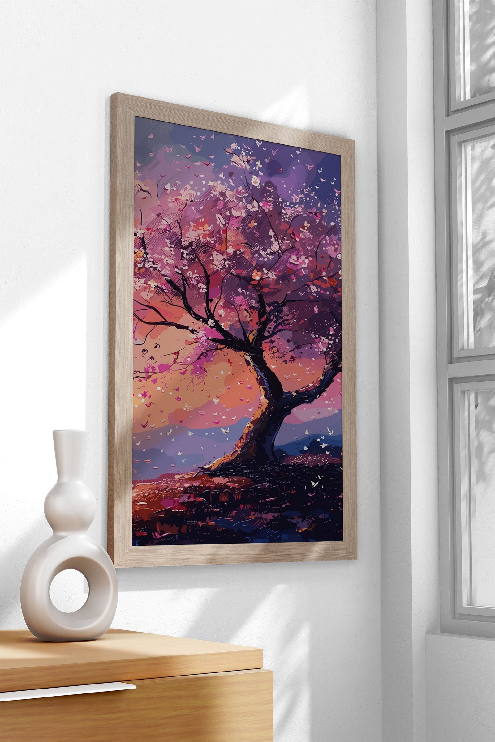 Natural Japan Tree Asian Style Poster | Wall A rt for Home & Office | High-Quality Print - High-Quality Visual Display