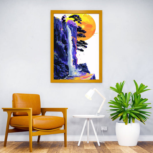 Nature And Panda Asian Style Poster | Wall Art  for Home & Office | High-Quality Print - High-Quality Visual Display