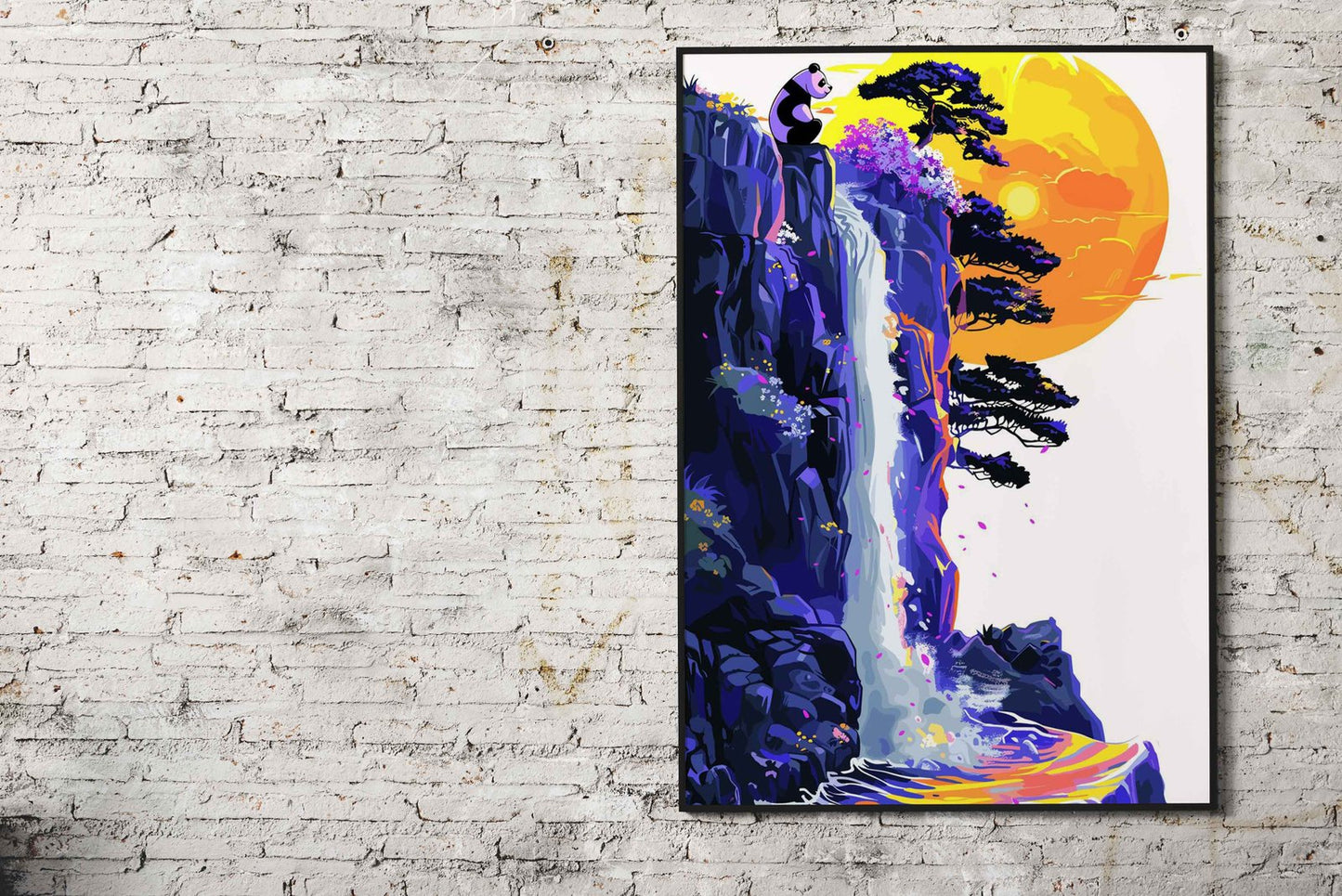 Nature And Panda Asian Style Poster | Wall Art  for Home & Office | High-Quality Print - High-Quality Visual Display