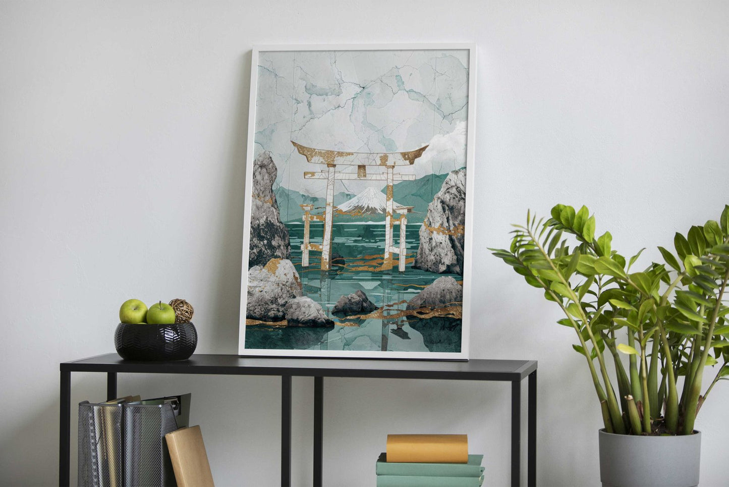 Nature Green Gold Decor Asian Style Poster |  Wall Art for Home & Office | High-Quality Print - High-Quality Visual Display