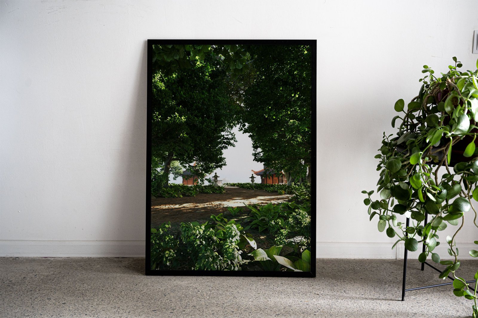 Nature Homes Asian Style Poster | Wall Art for  Home & Office | High-Quality Print - High-Quality Visual Display