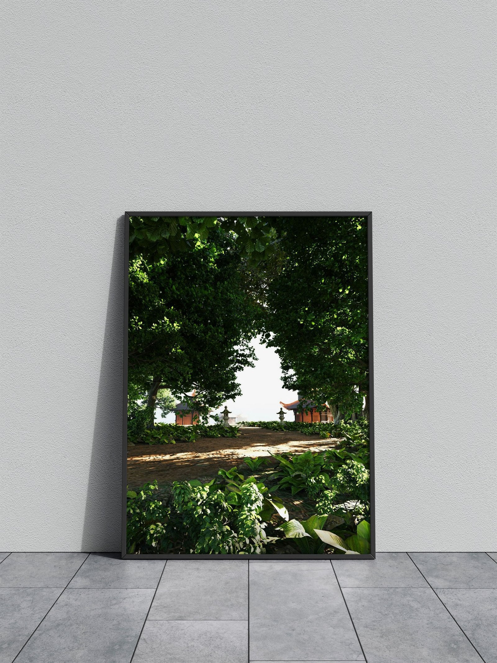 Nature Homes Asian Style Poster | Wall Art for  Home & Office | High-Quality Print - High-Quality Visual Display