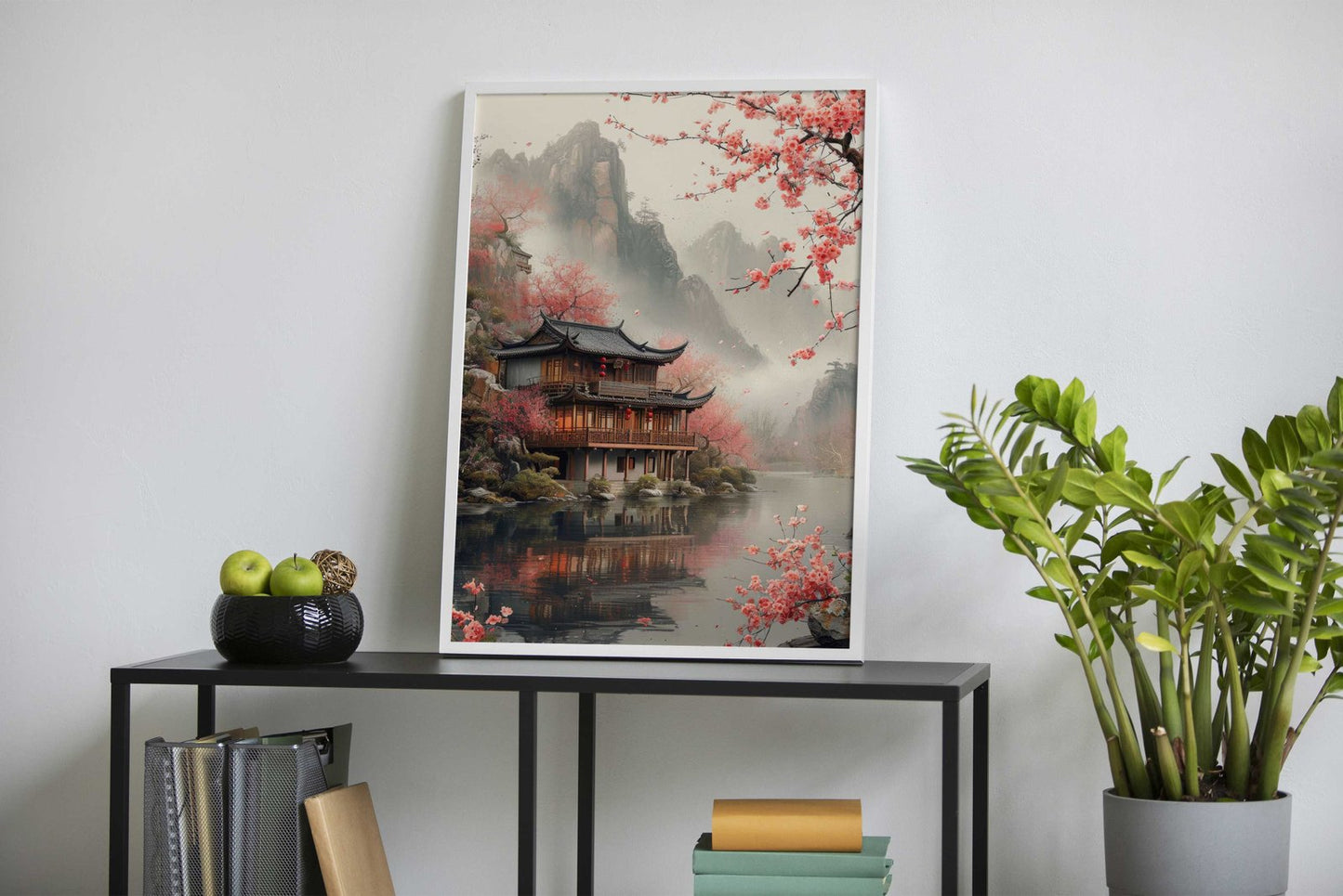 Nature Japanese house Asian Style Poster | W all Art for Home & Office | High-Quality Print - High-Quality Visual Display
