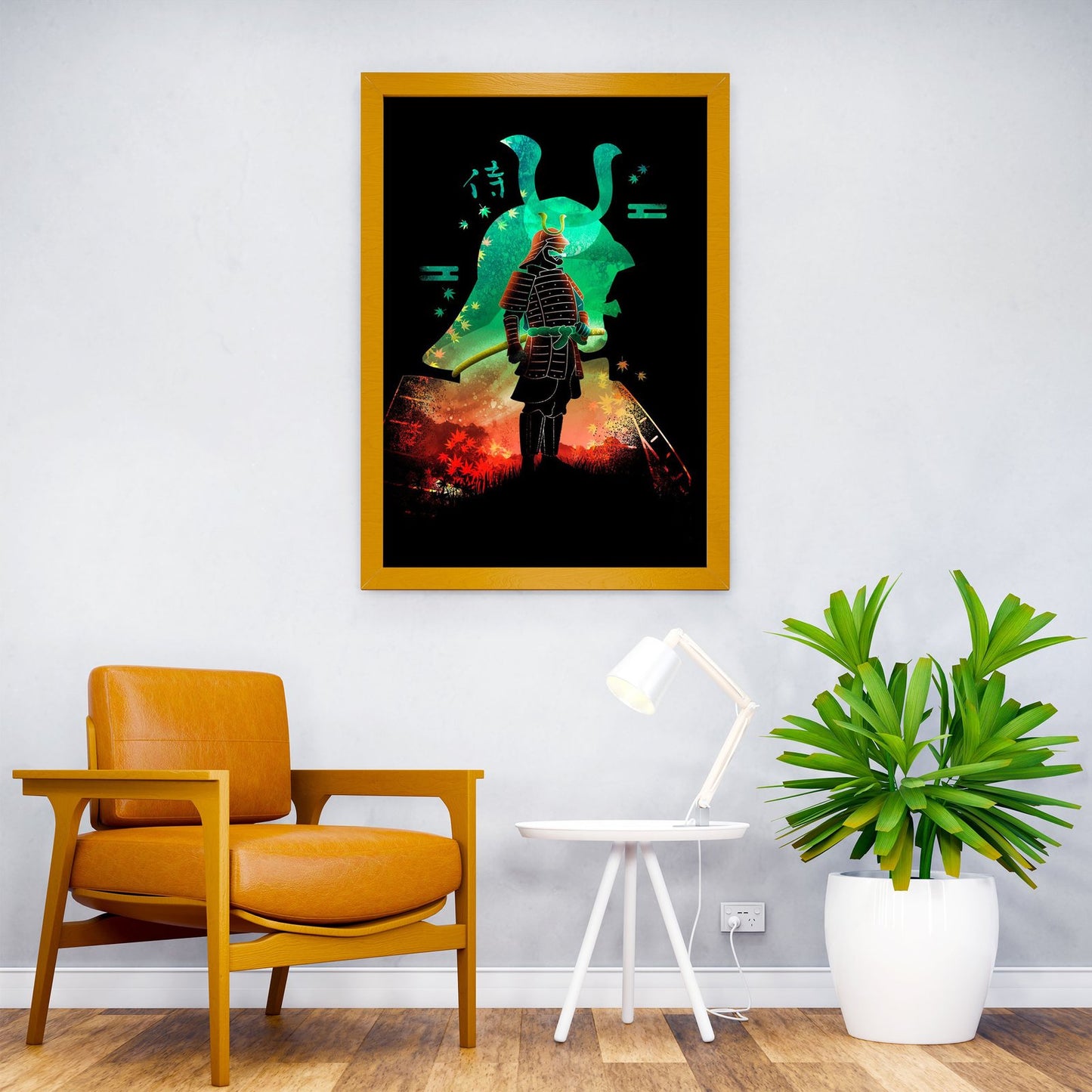 Negative Aki Samurai Asian Style Poster | Wall  Art for Home & Office | High-Quality Print - High-Quality Visual Display