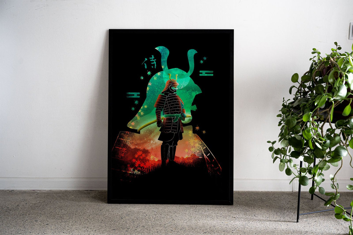 Negative Aki Samurai Asian Style Poster | Wall  Art for Home & Office | High-Quality Print - High-Quality Visual Display