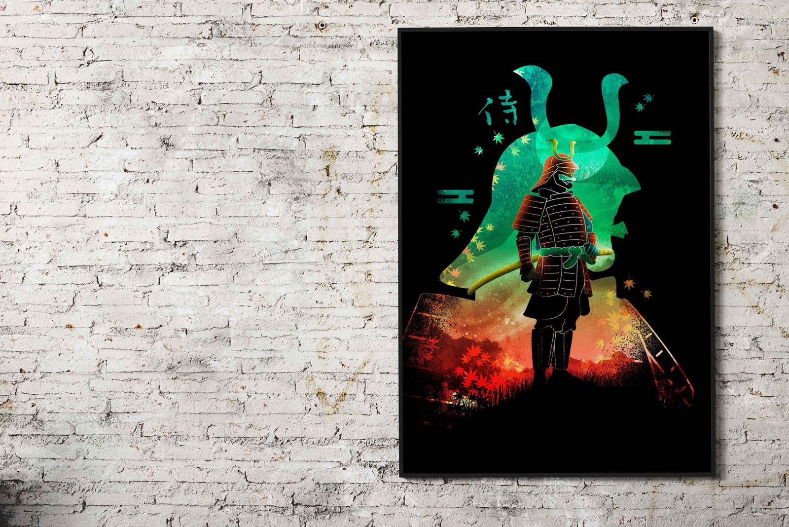 Negative Aki Samurai Asian Style Poster | Wall  Art for Home & Office | High-Quality Print - High-Quality Visual Display
