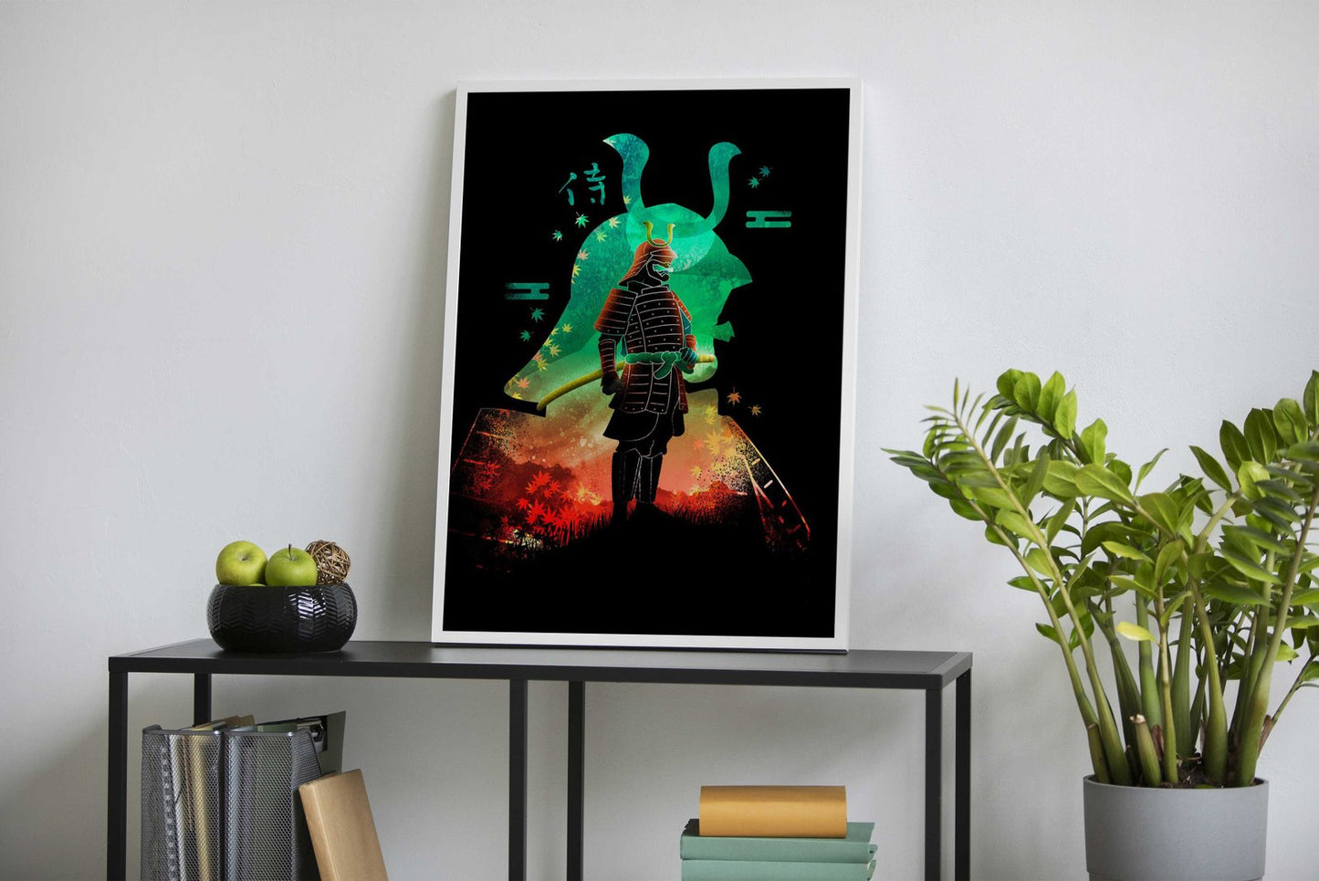 Negative Aki Samurai Asian Style Poster | Wall  Art for Home & Office | High-Quality Print - High-Quality Visual Display