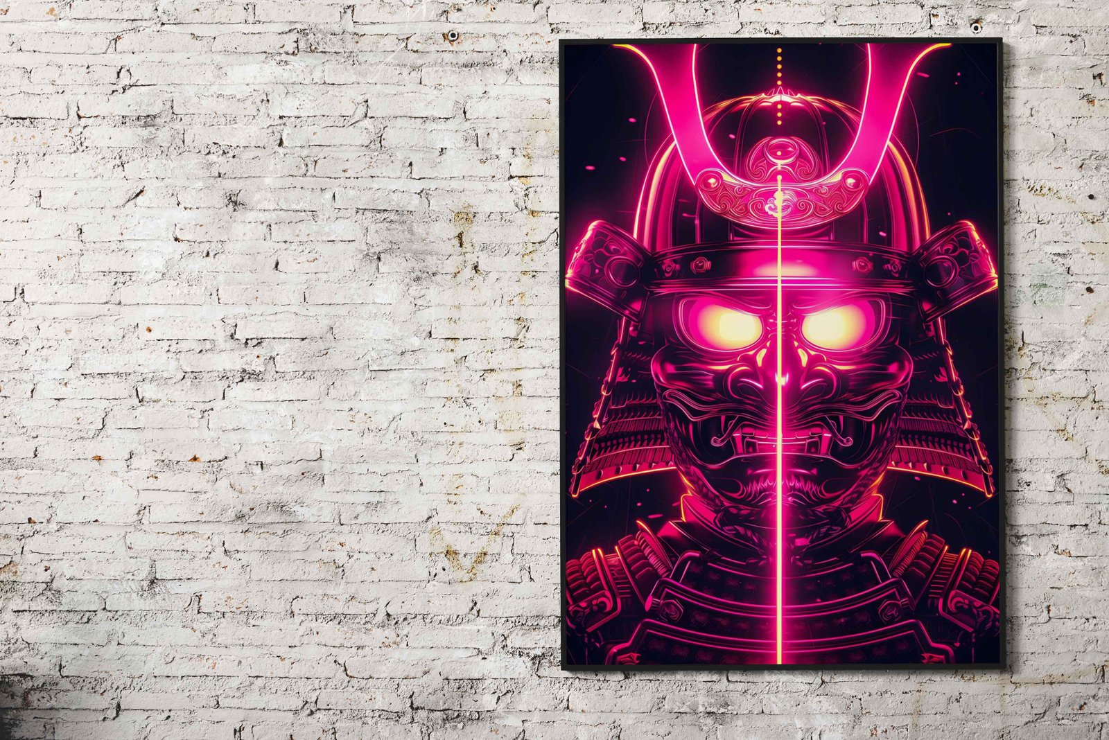 Nein glowing samurai Asian Style Poster | Wall  Art for Home & Office | High-Quality Print - High-Quality Visual Display