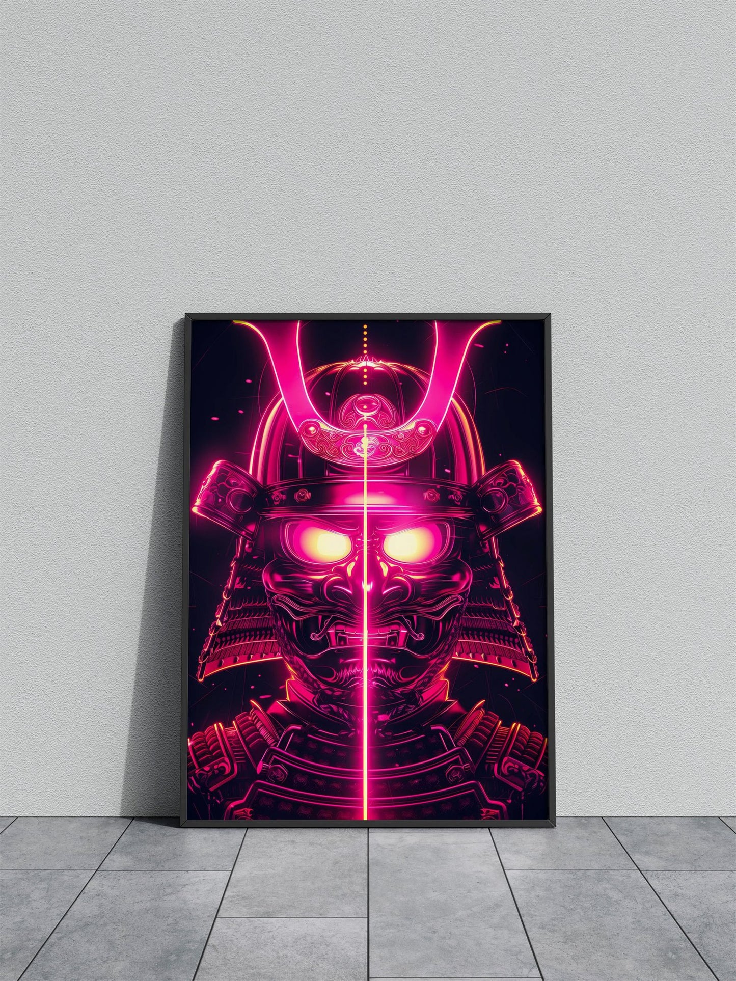 Nein glowing samurai Asian Style Poster | Wall  Art for Home & Office | High-Quality Print - High-Quality Visual Display