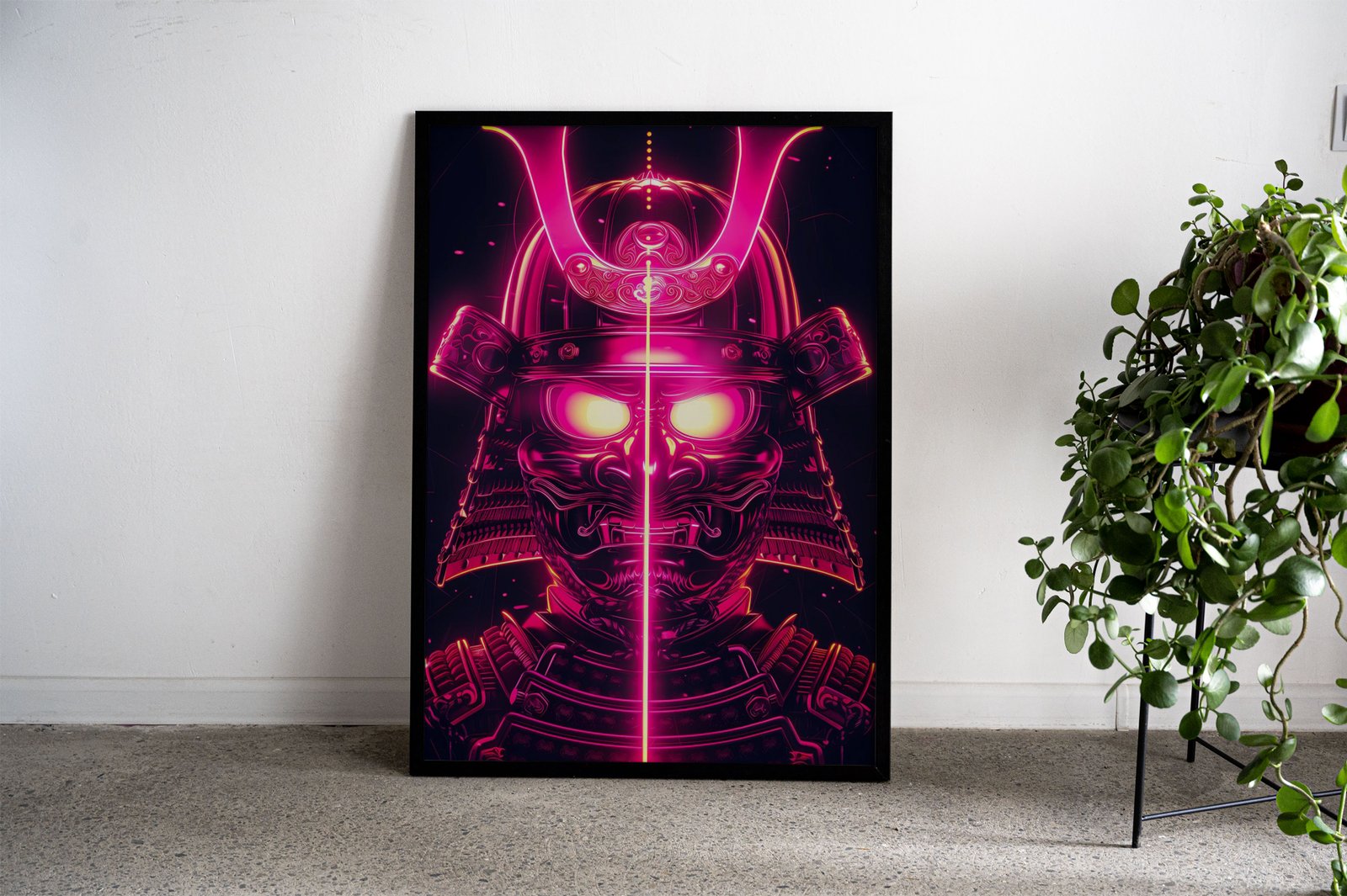 Nein glowing samurai Asian Style Poster | Wall  Art for Home & Office | High-Quality Print - High-Quality Visual Display