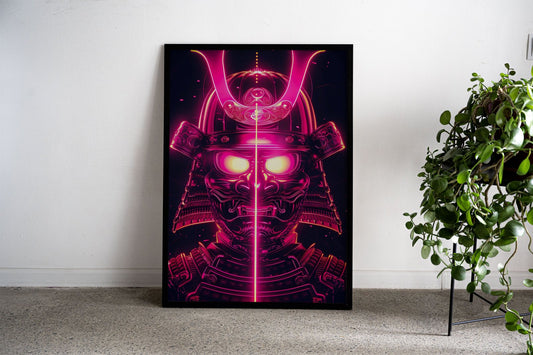 Nein glowing samurai Asian Style Poster | Wall  Art for Home & Office | High-Quality Print - High-Quality Visual Display