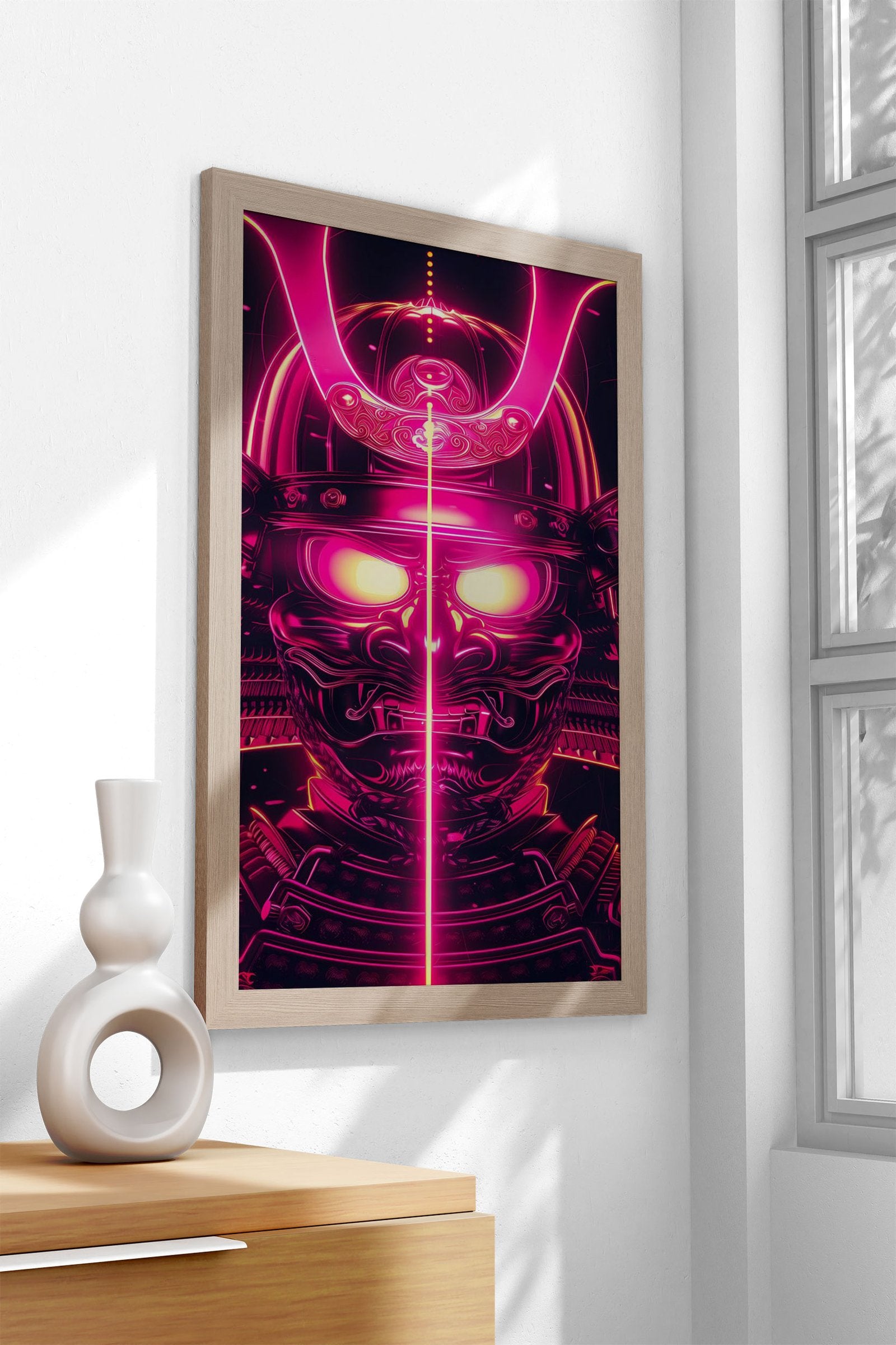 Nein glowing samurai Asian Style Poster | Wall  Art for Home & Office | High-Quality Print - High-Quality Visual Display