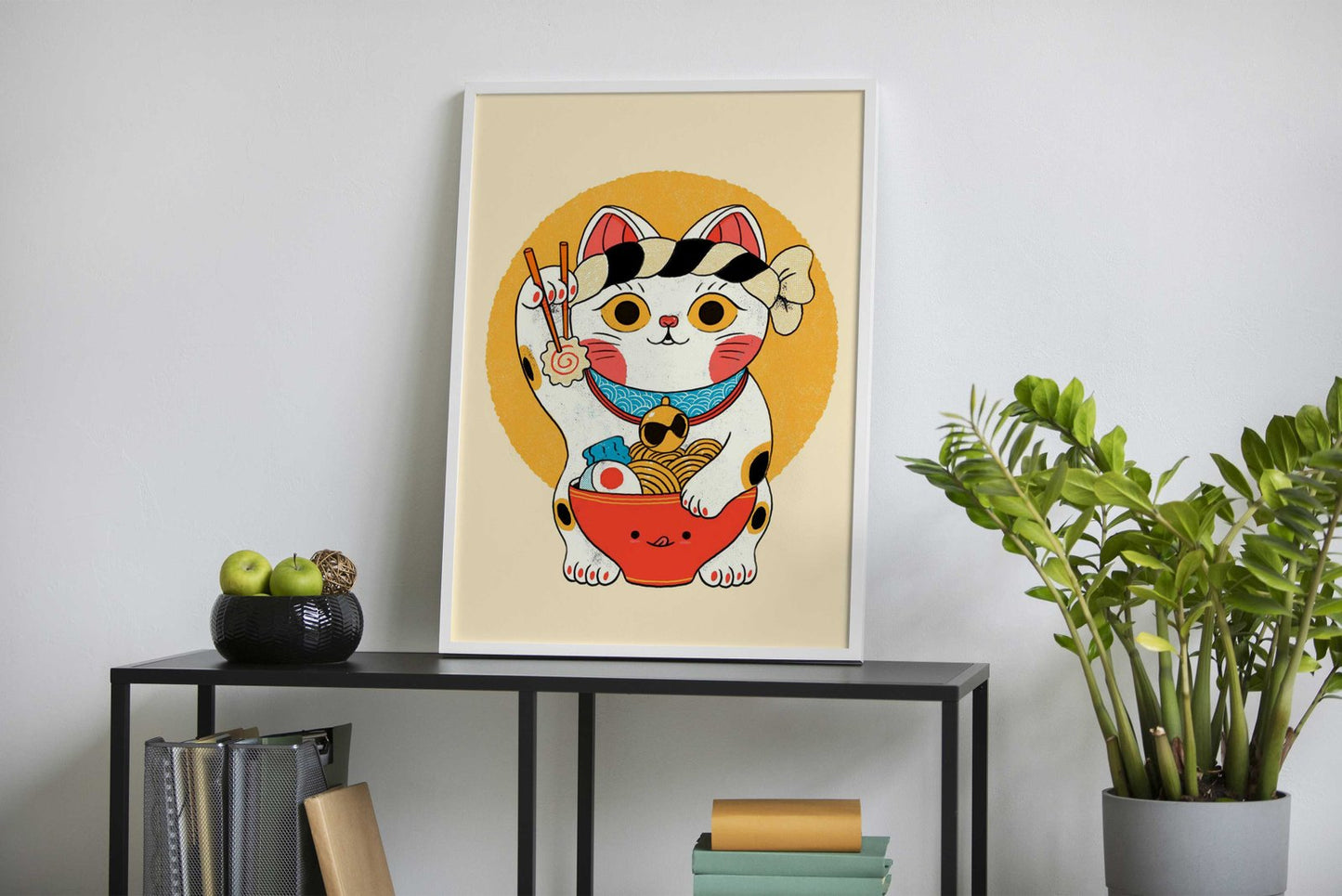 Neko Ramen Cat Japan Asian Style Poster | W all Art for Home & Office | High-Quality Print - High-Quality Visual Display