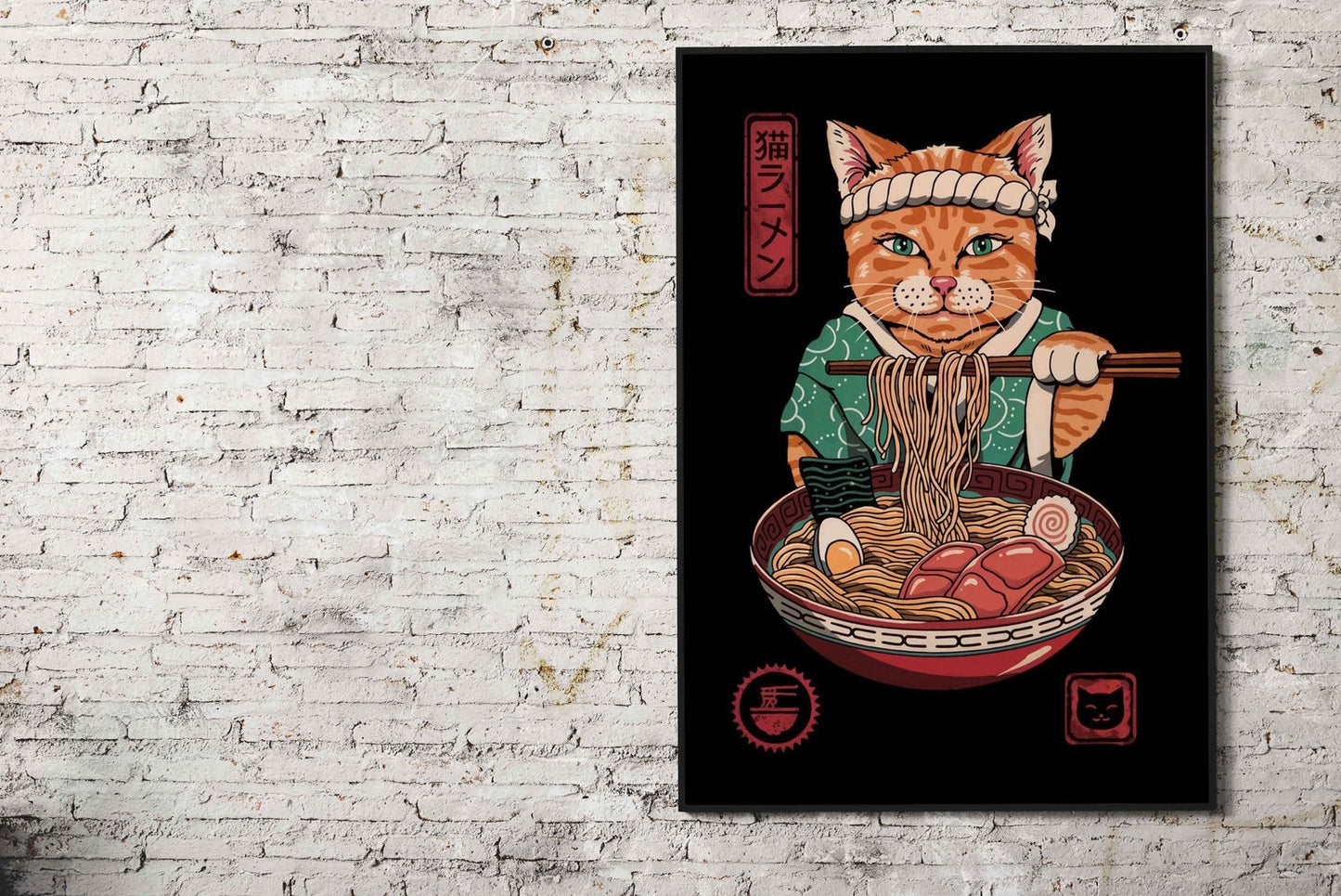 Neko Ramen House Asian Style Poster | Wall A rt for Home & Office | High-Quality Print - High-Quality Visual Display