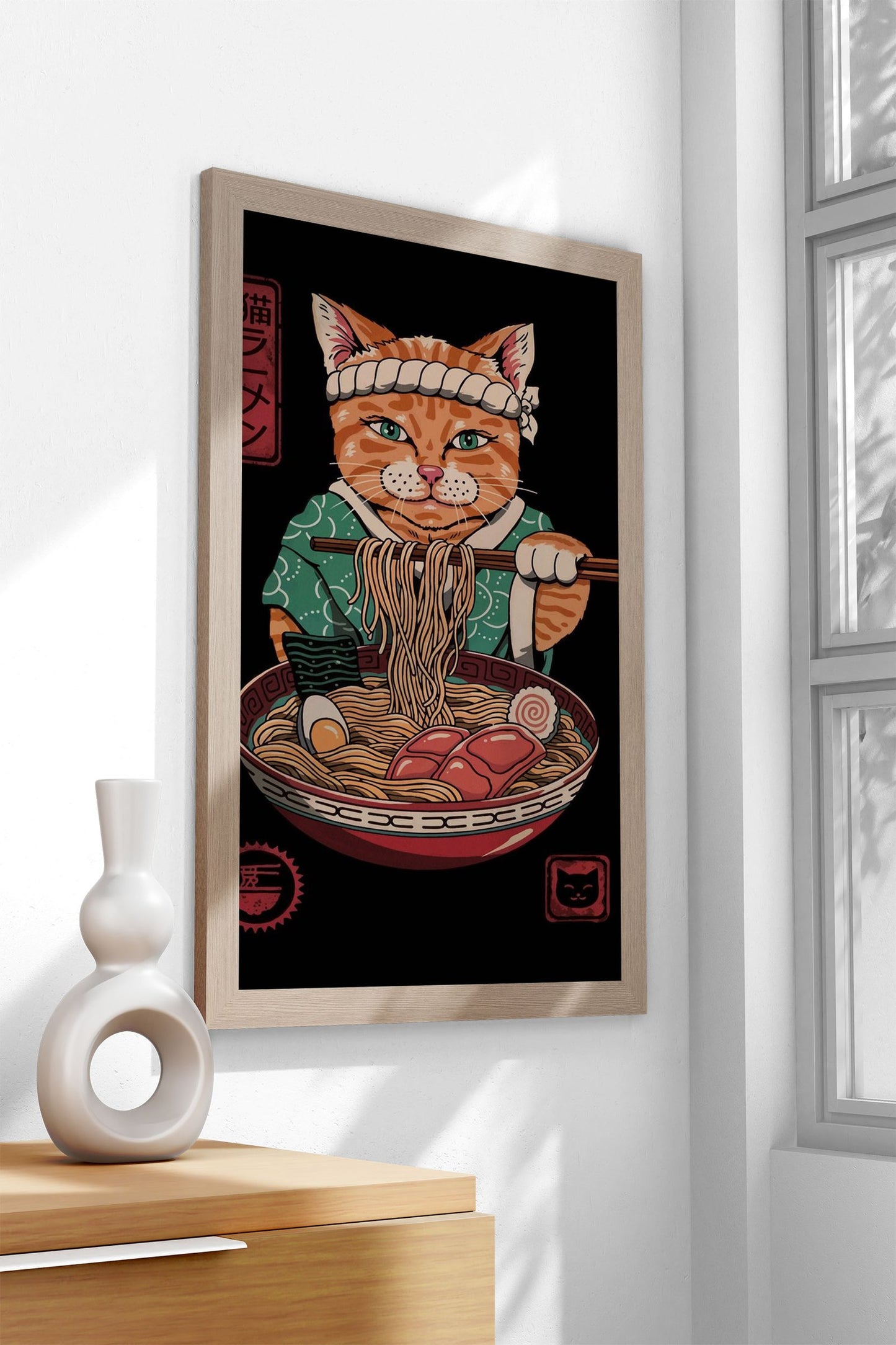 Neko Ramen House Asian Style Poster | Wall A rt for Home & Office | High-Quality Print - High-Quality Visual Display