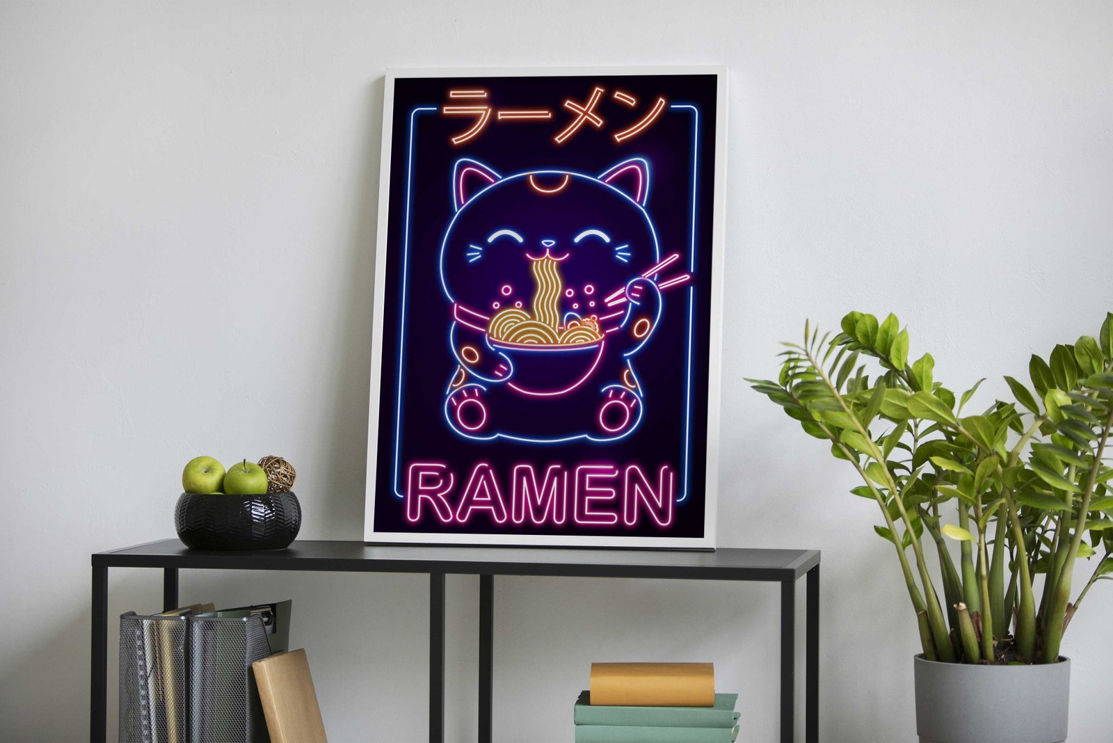 Neko Ramen Asian Style Poster | Wall Art for H ome & Office | High-Quality Print - High-Quality Visual Display