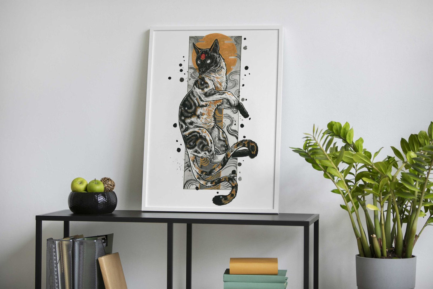 Nekomata Asian Style Poster | Wall Art for Ho me & Office | High-Quality Print - High-Quality Visual Display