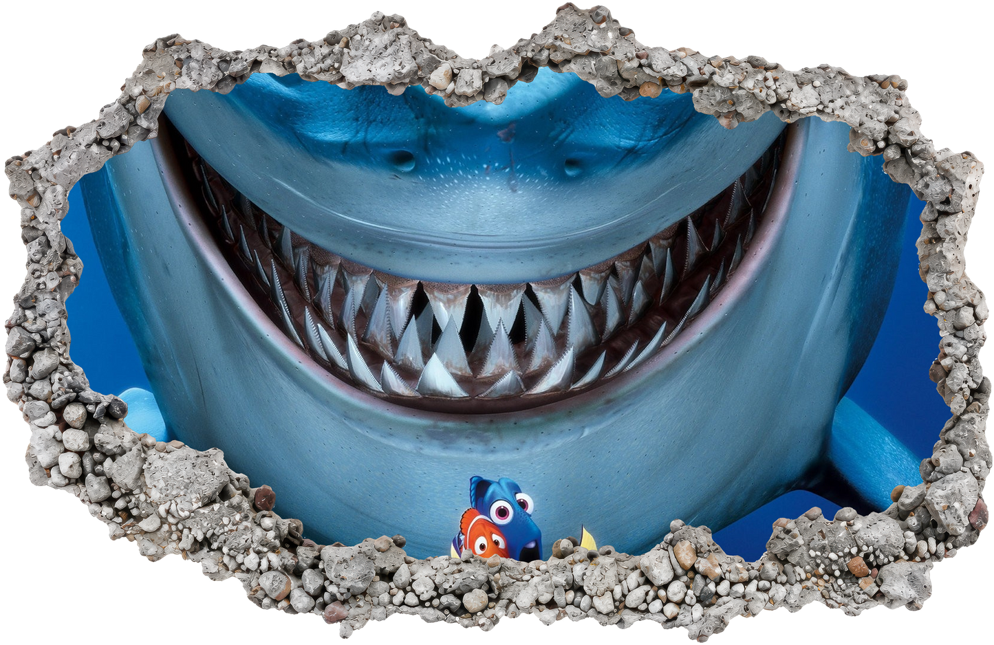 Nemo and Dory Disney Pixar 3D Effect Sticker 3D Wall Hole Decal 177
