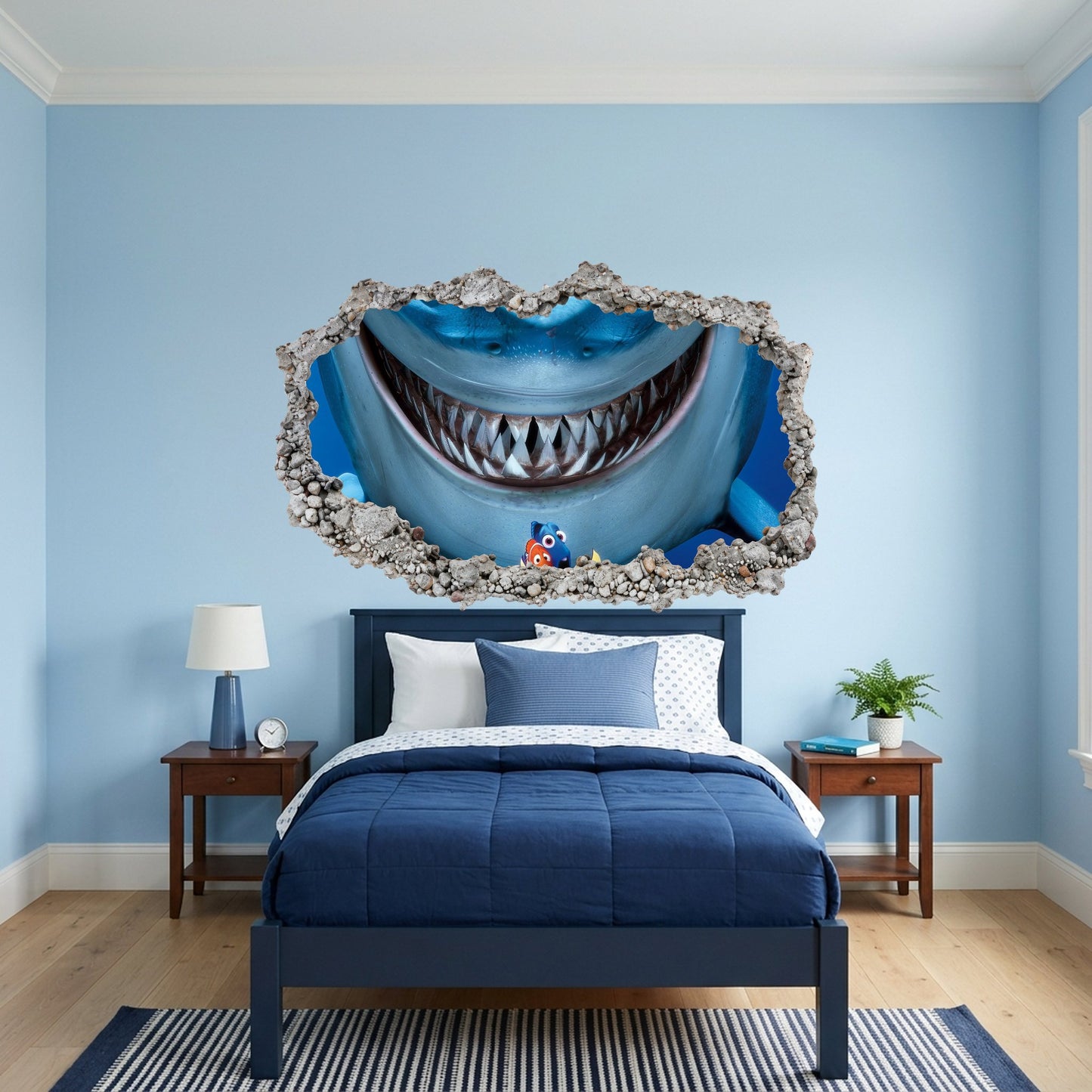 Nemo and Dory Disney Pixar 3D Effect Sticker 3D Wall Hole Decal 177