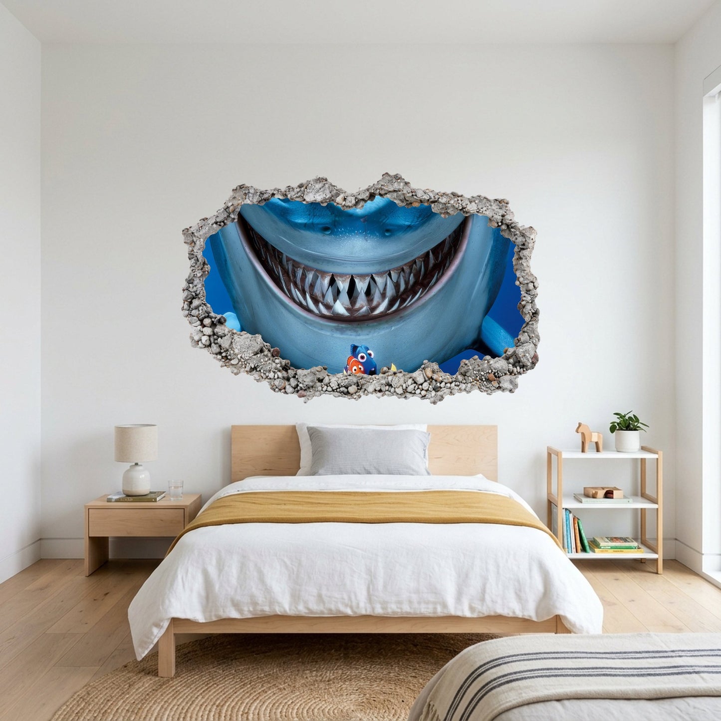 Nemo and Dory Disney Pixar 3D Effect Sticker 3D Wall Hole Decal 177