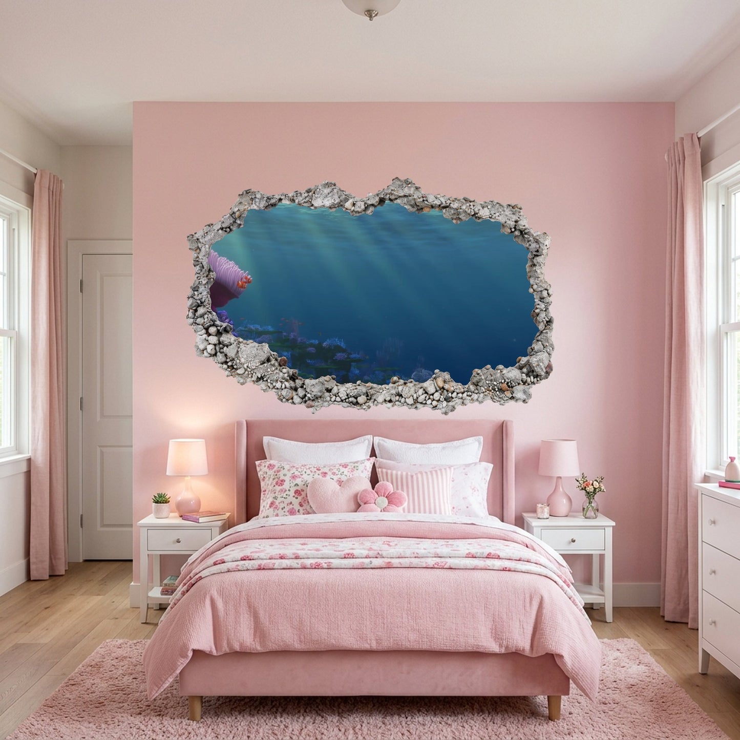 Nemo and Dory Disney Pixar Bedroom Decor Vinyl Mural 169
