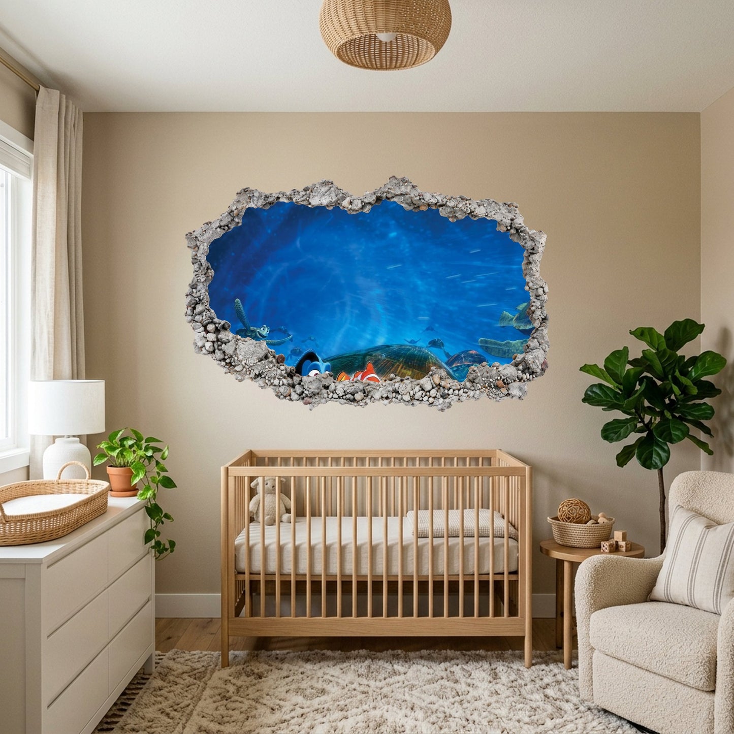 Nemo and Dory Disney Pixar Nursery Wall Art Playroom Art Decal 168