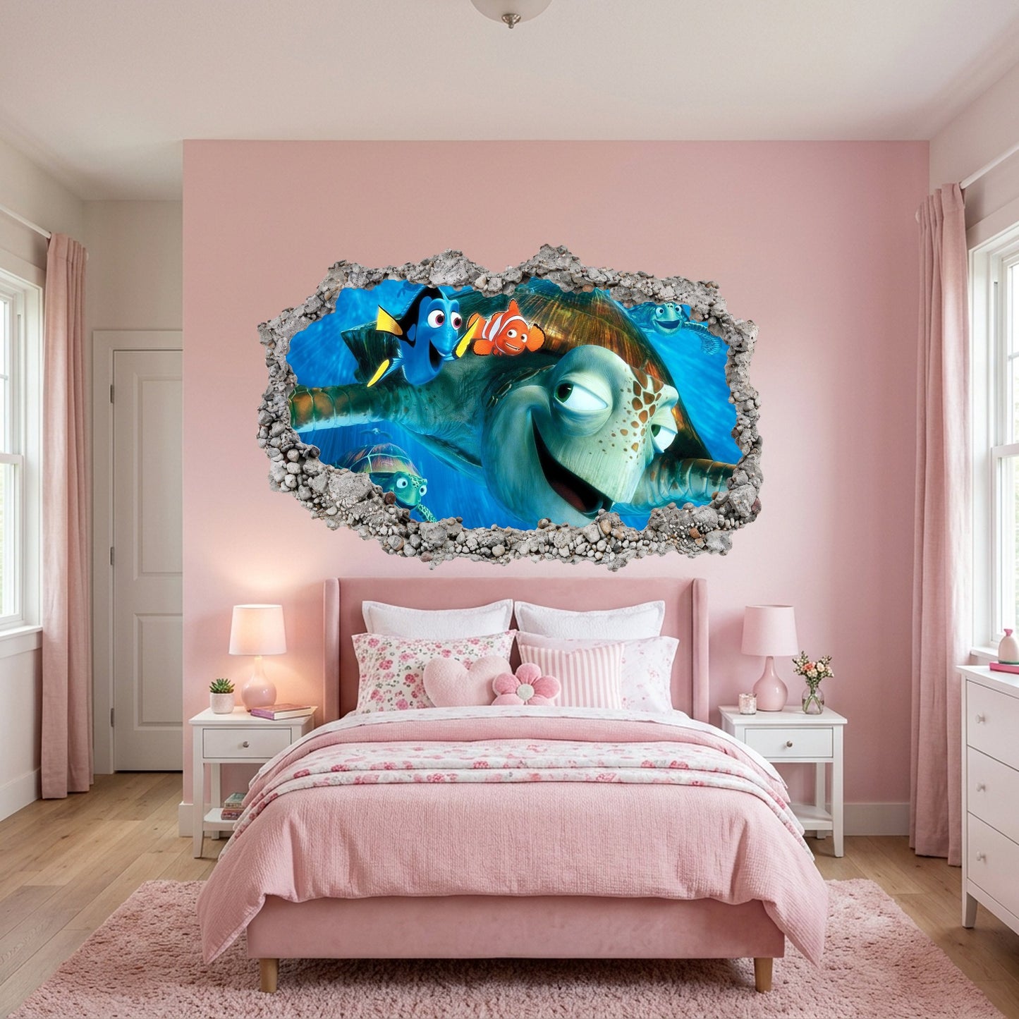Nemo and Dory Disney Pixar Playroom Art Decal Bedroom Decor 162
