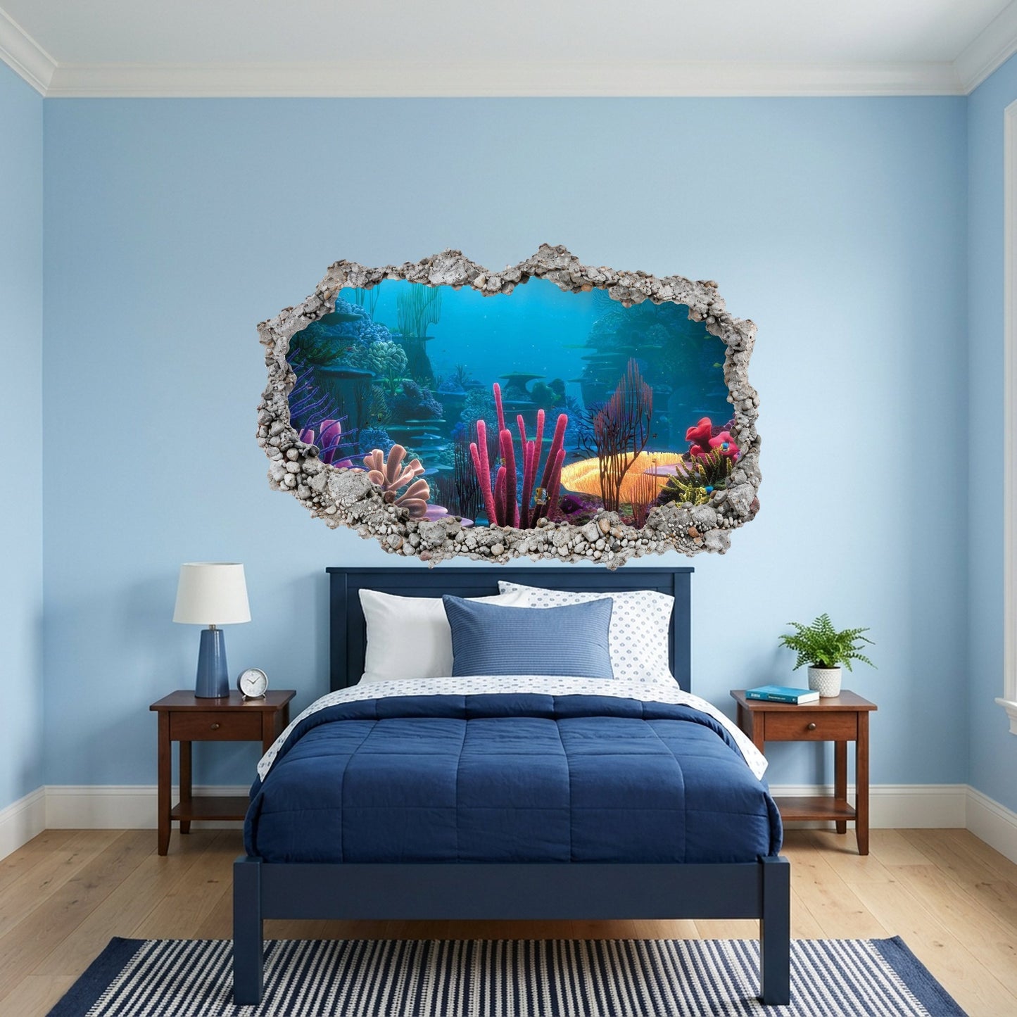 Nemo and Dory Disney Pixar Playroom Art Decal Smashed Brick Decal 181
