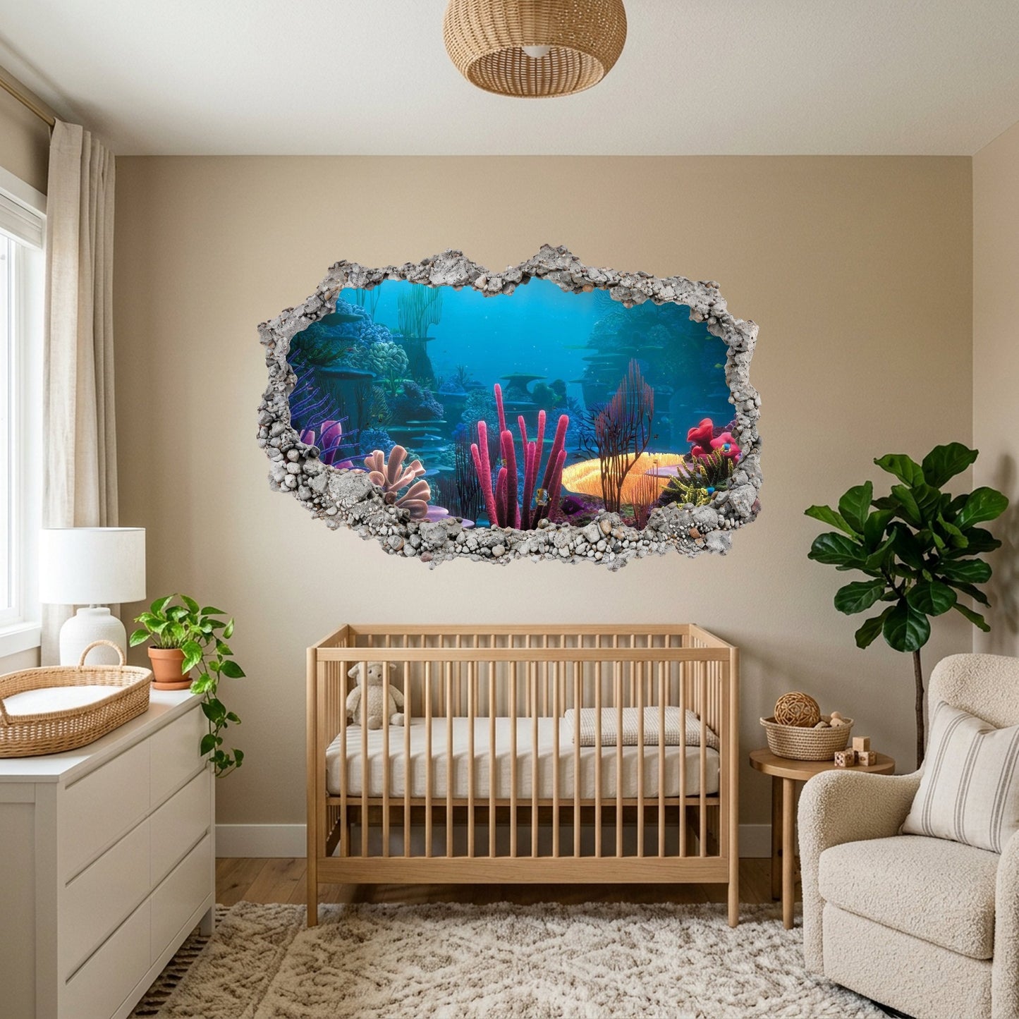 Nemo and Dory Disney Pixar Playroom Art Decal Smashed Brick Decal 181