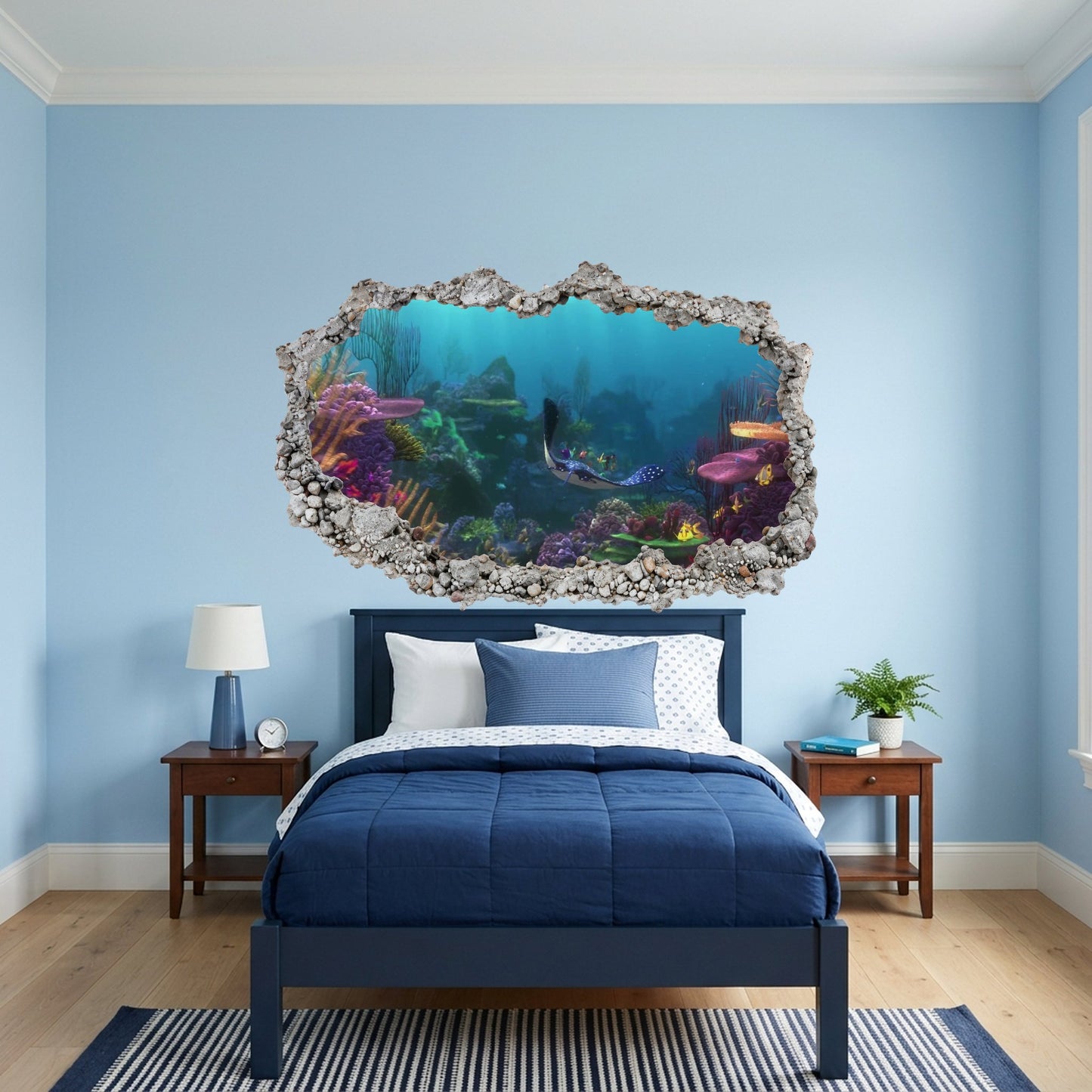 Nemo and Dory Disney Pixar Vinyl Mural 3D Effect Sticker 173