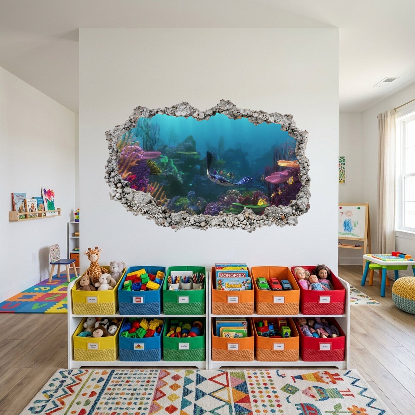 Nemo and Dory Disney Pixar Vinyl Mural 3D Effect Sticker 173