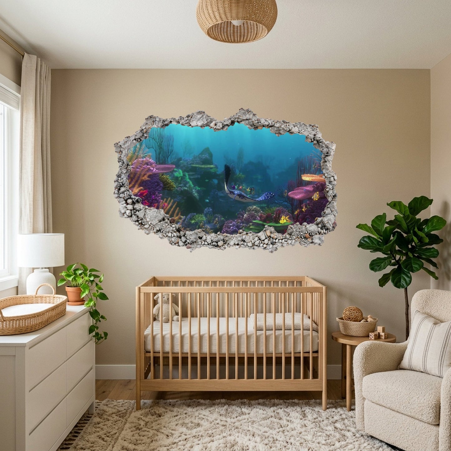 Nemo and Dory Disney Pixar Vinyl Mural 3D Effect Sticker 173