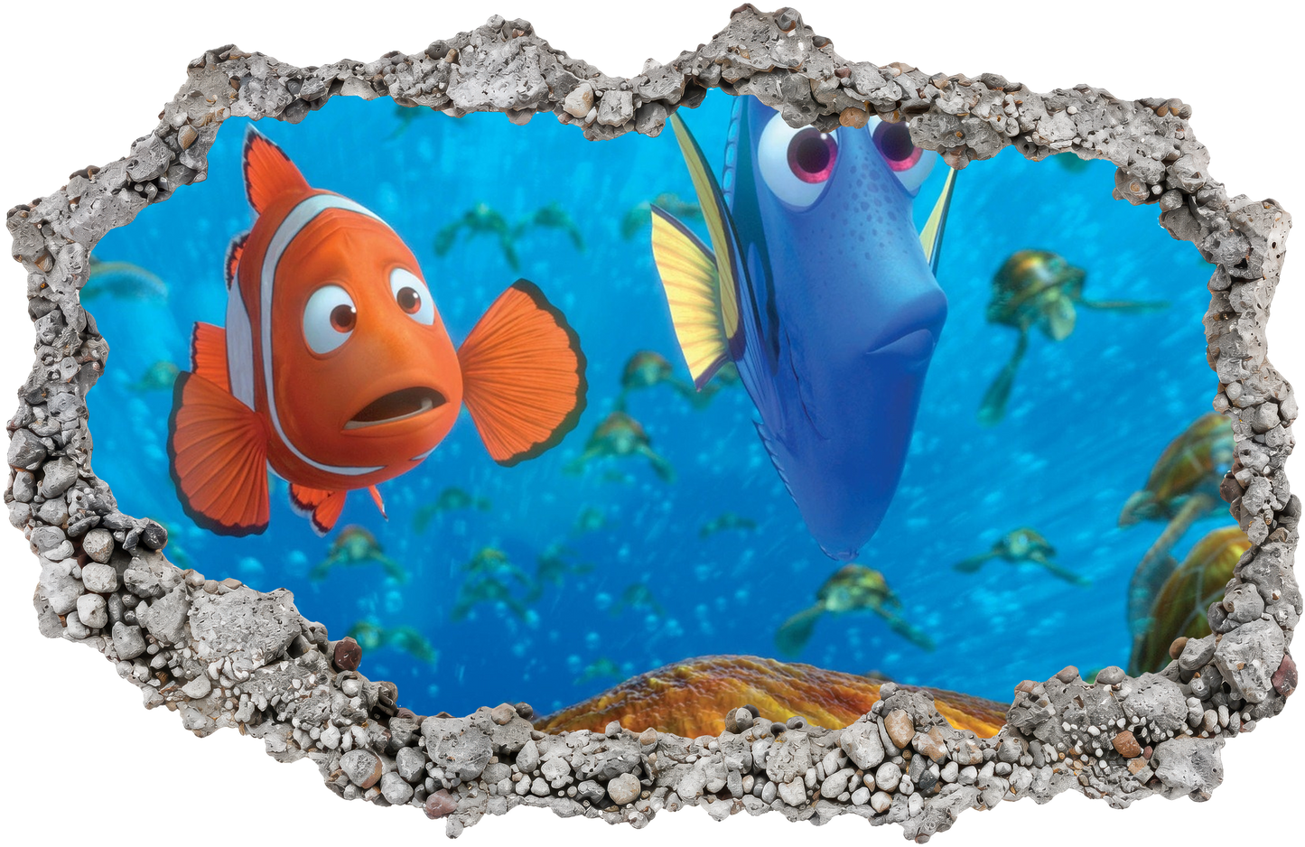 Nemo and Dory Disney Pixar Wall Art Sticker Nursery Wall Art 189