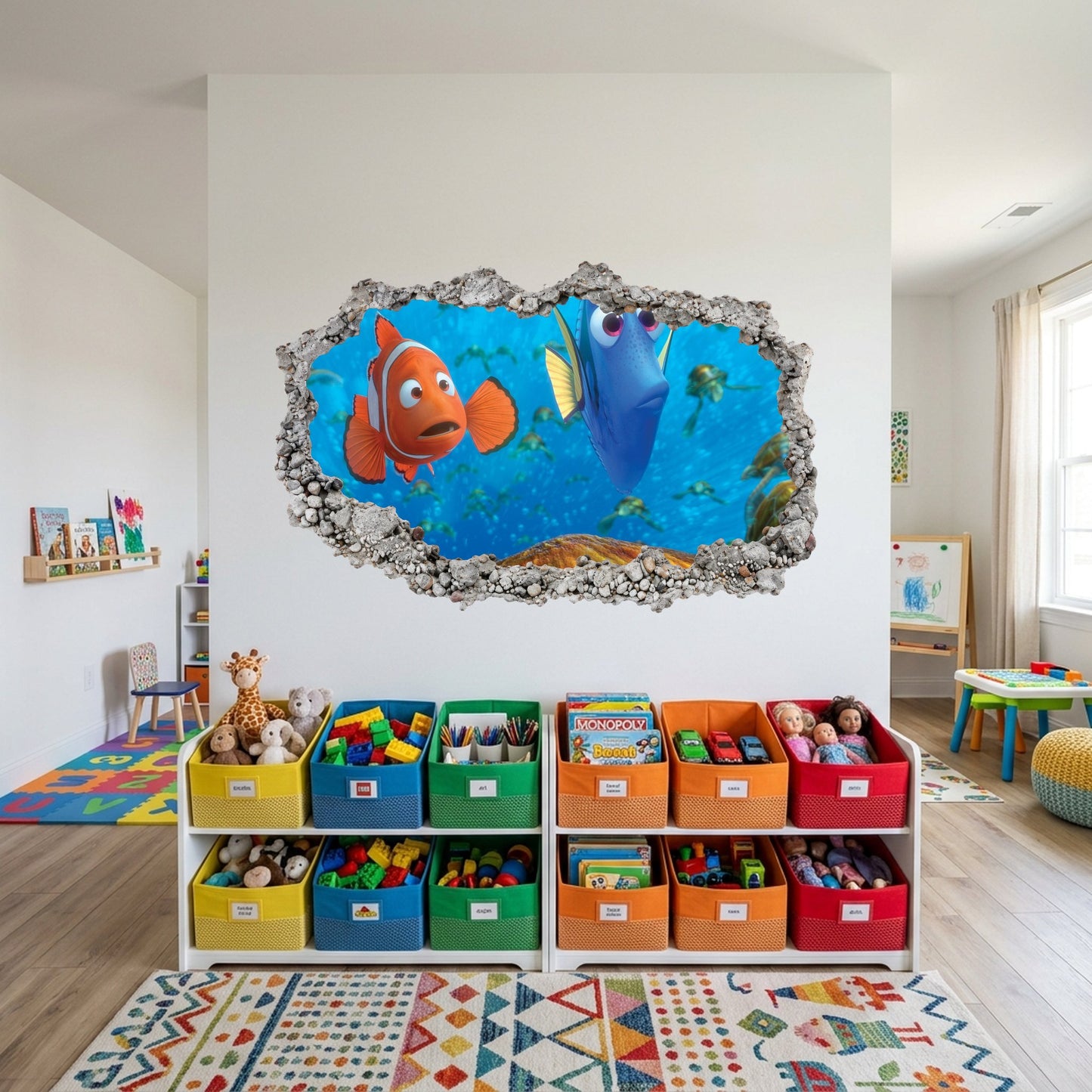 Nemo and Dory Disney Pixar Wall Art Sticker Nursery Wall Art 189