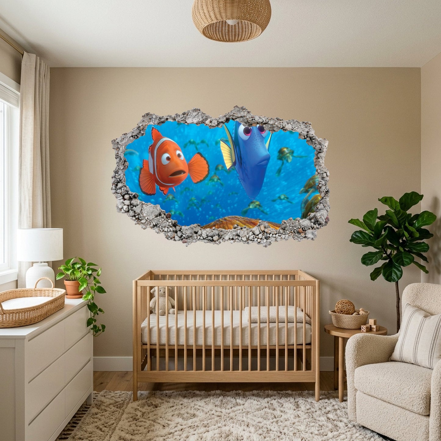 Nemo and Dory Disney Pixar Wall Art Sticker Nursery Wall Art 189