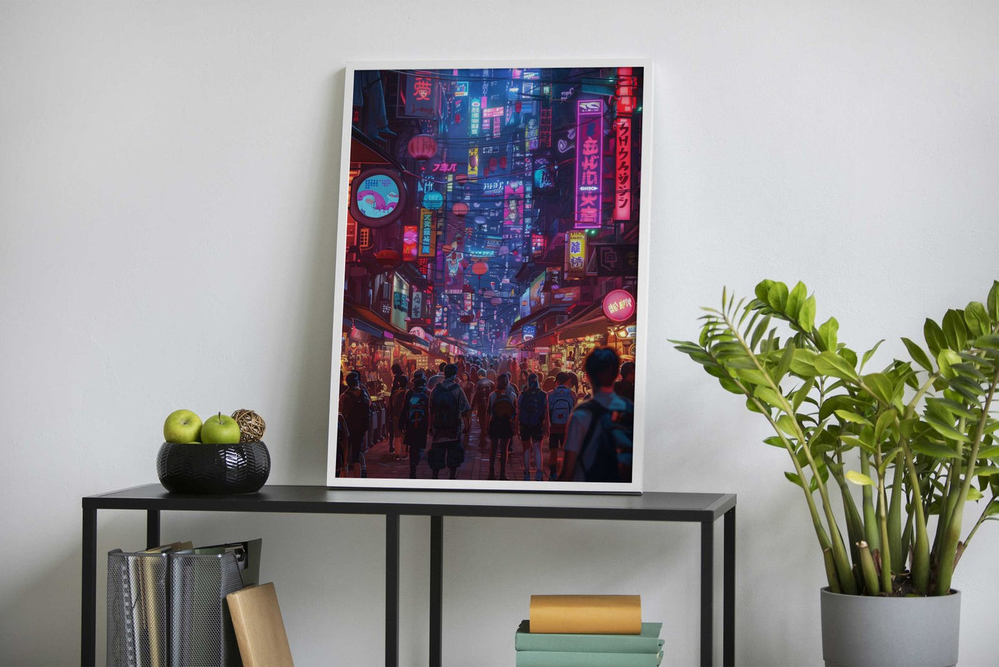 Neon City Asian Style Poster | Wall Art for Hom e & Office | High-Quality Print - High-Quality Visual Display