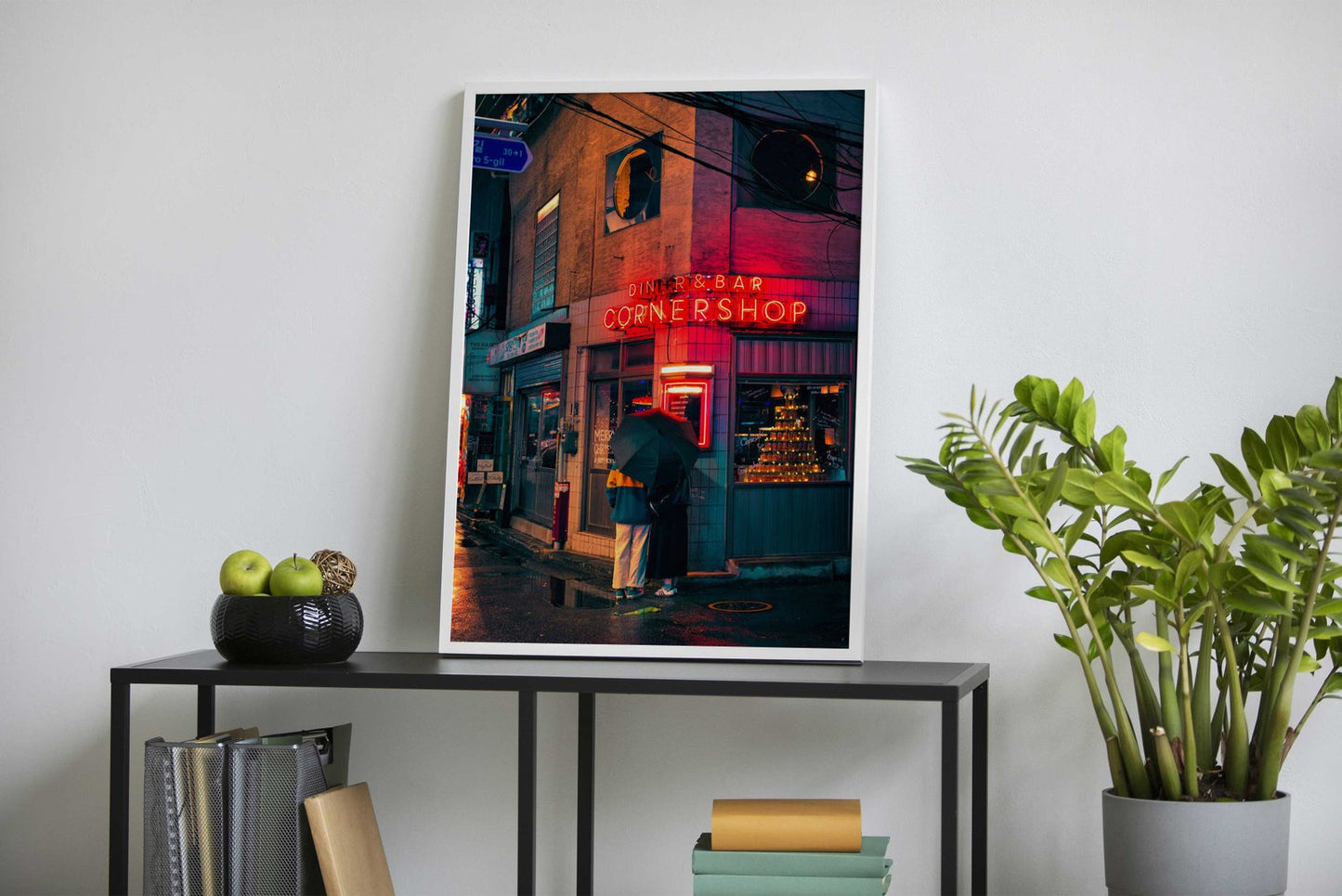 Neon Cornershop Asian Style Poster | Wall Art  for Home & Office | High-Quality Print - High-Quality Visual Display