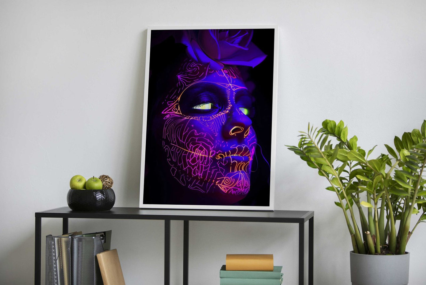 Neon Face 4 Asian Style Poster | Wall Art for H ome & Office | High-Quality Print - High-Quality Visual Display
