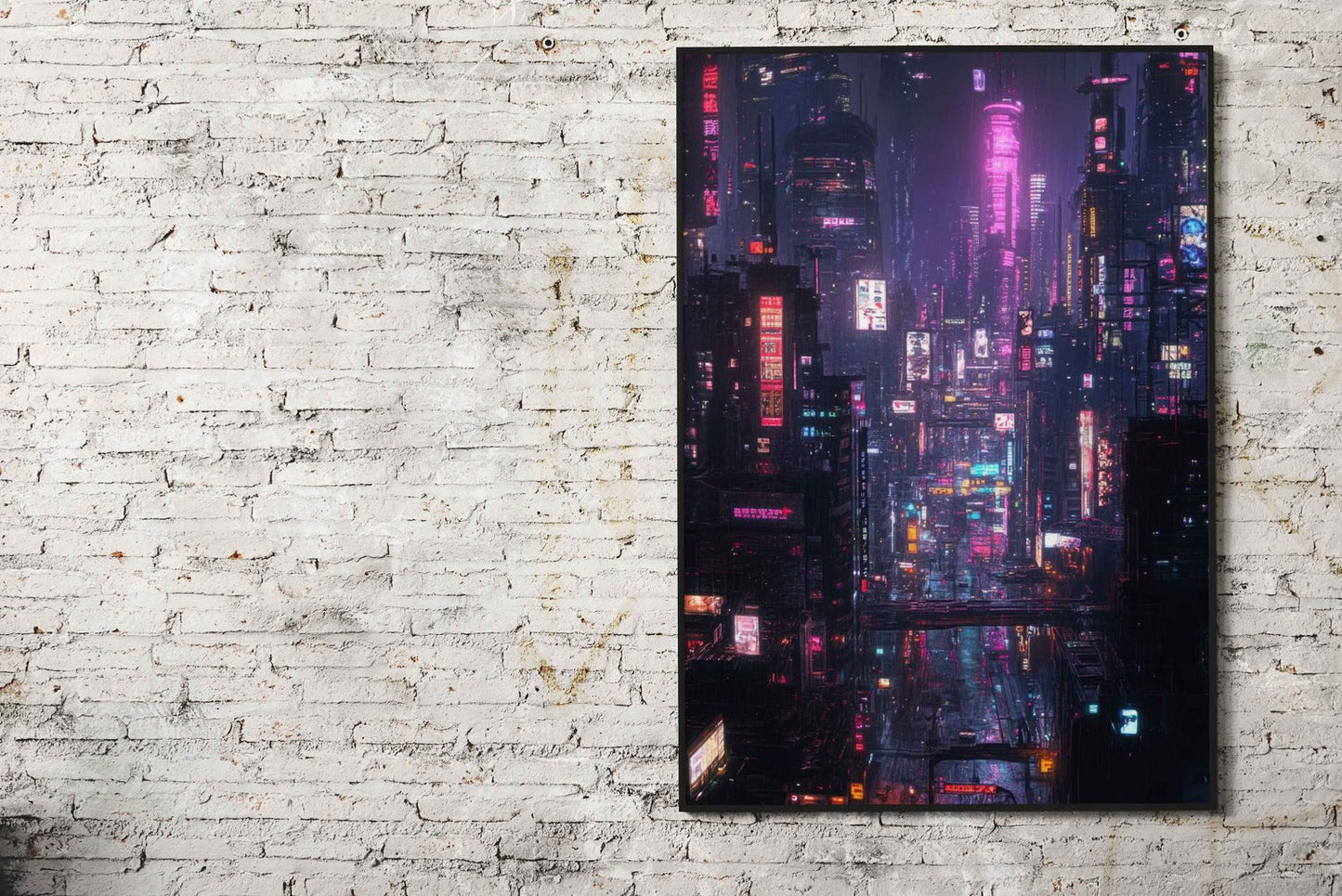 Neon Japanese City 8 Asian Style Poster | Wal l Art for Home & Office | High-Quality Print - High-Quality Visual Display
